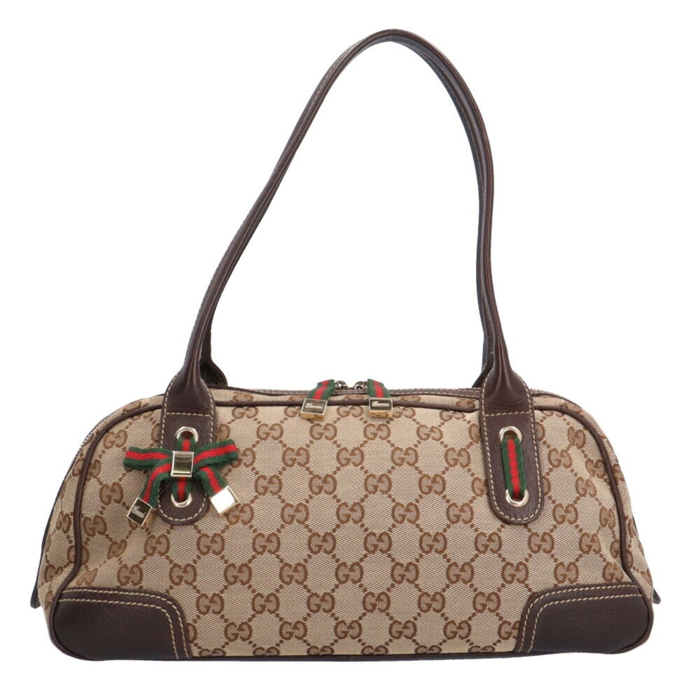 Gucci Beige Brown Gg Canvas Shoulder Bag ()