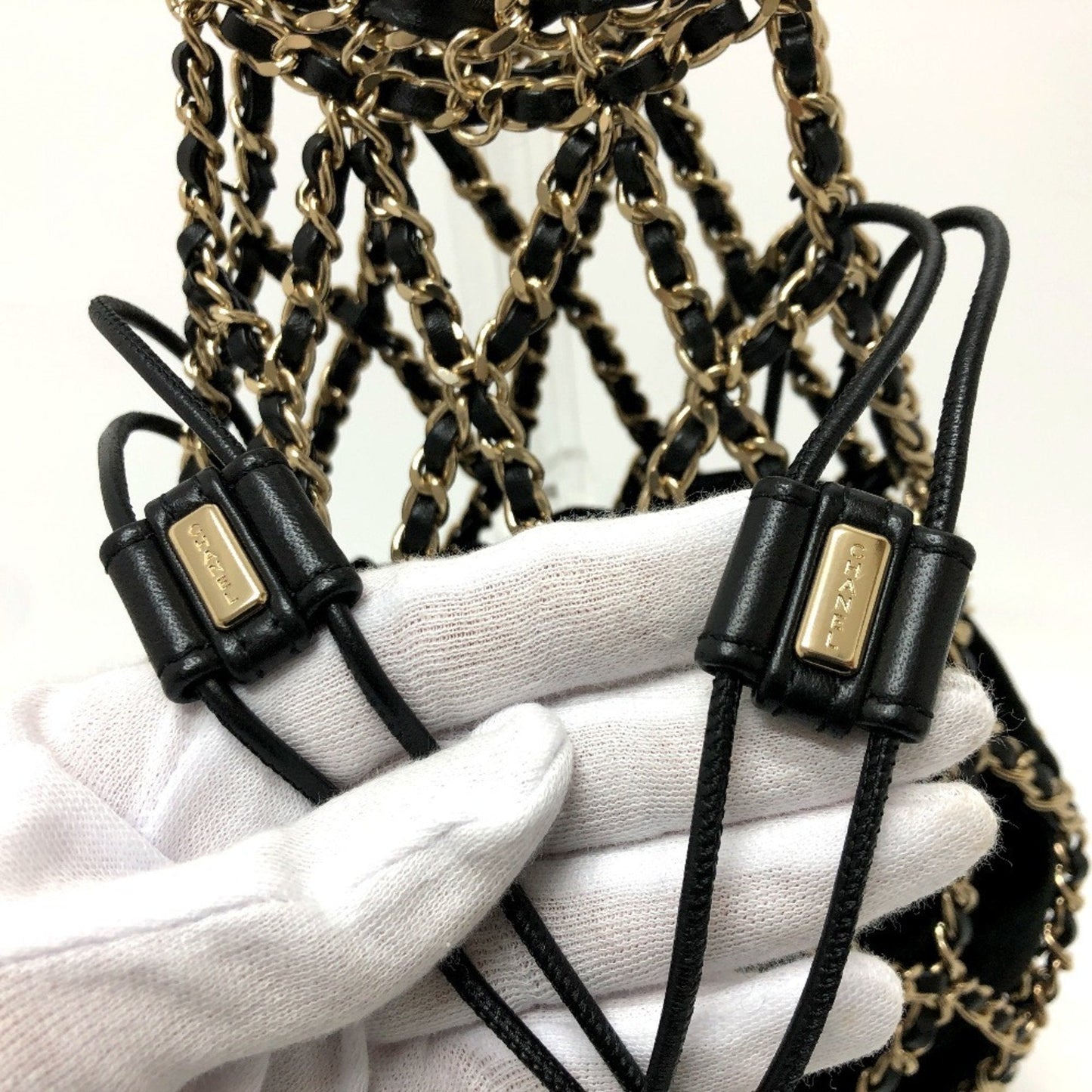 Chanel Black Suede Leather Handbag ()