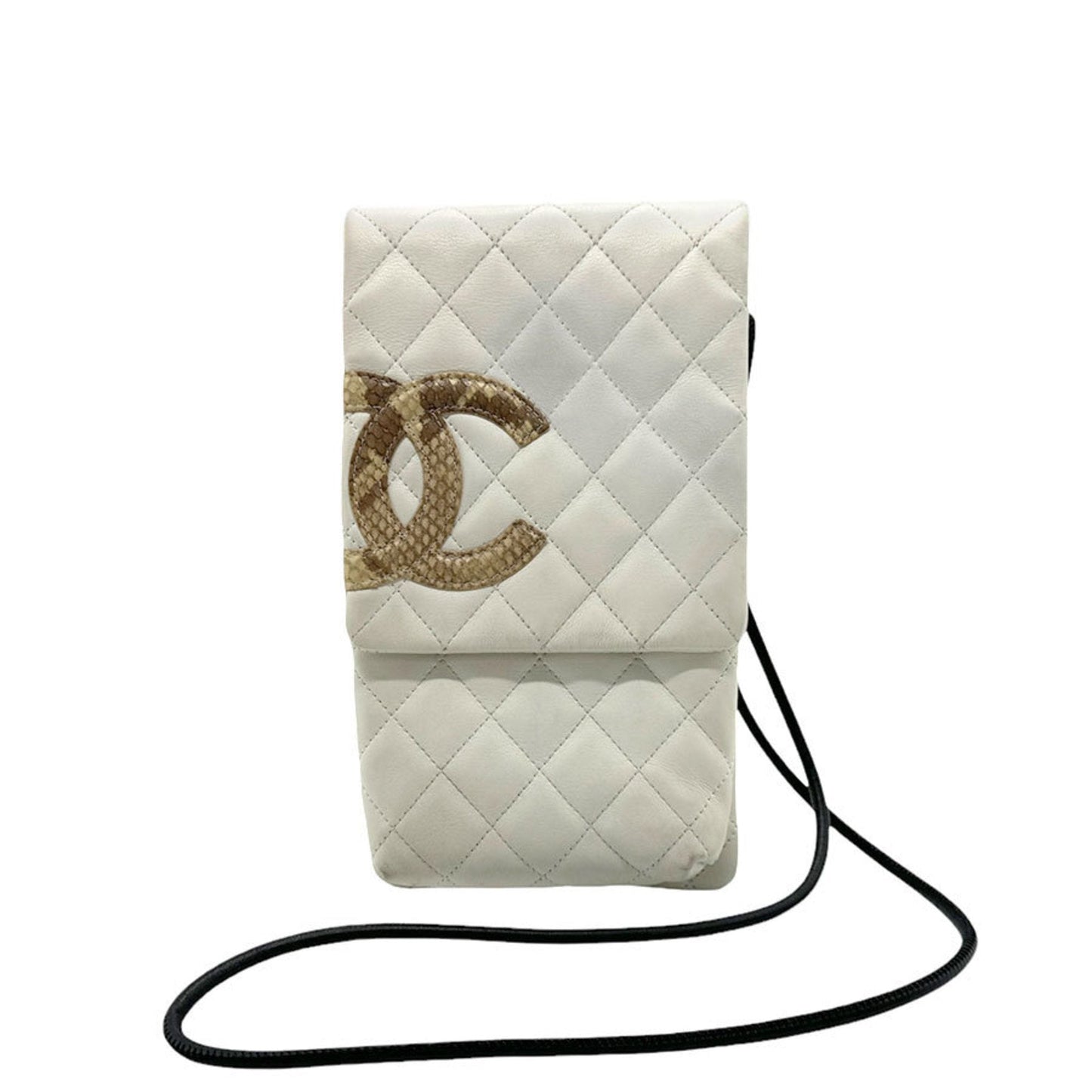 Chanel White Leather Shoulder Bag ()