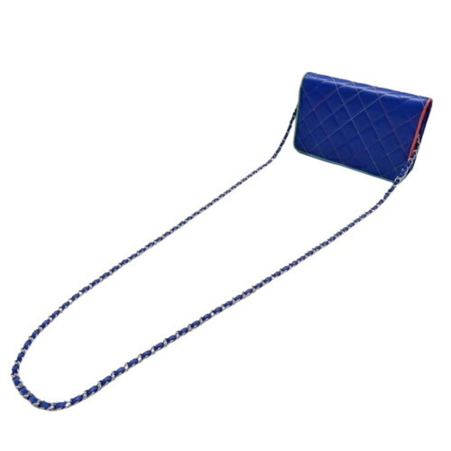 Chanel Blue Leather Shoulder Bag ()