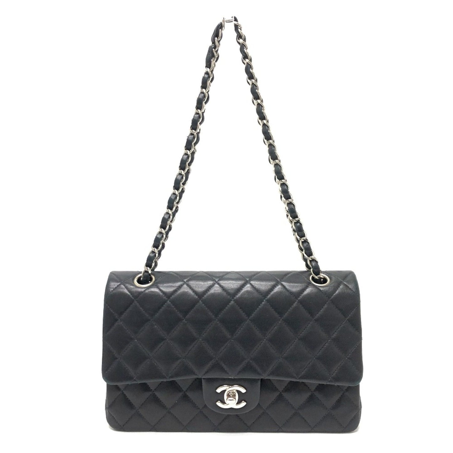 Chanel Black Leather Shoulder Bag ()