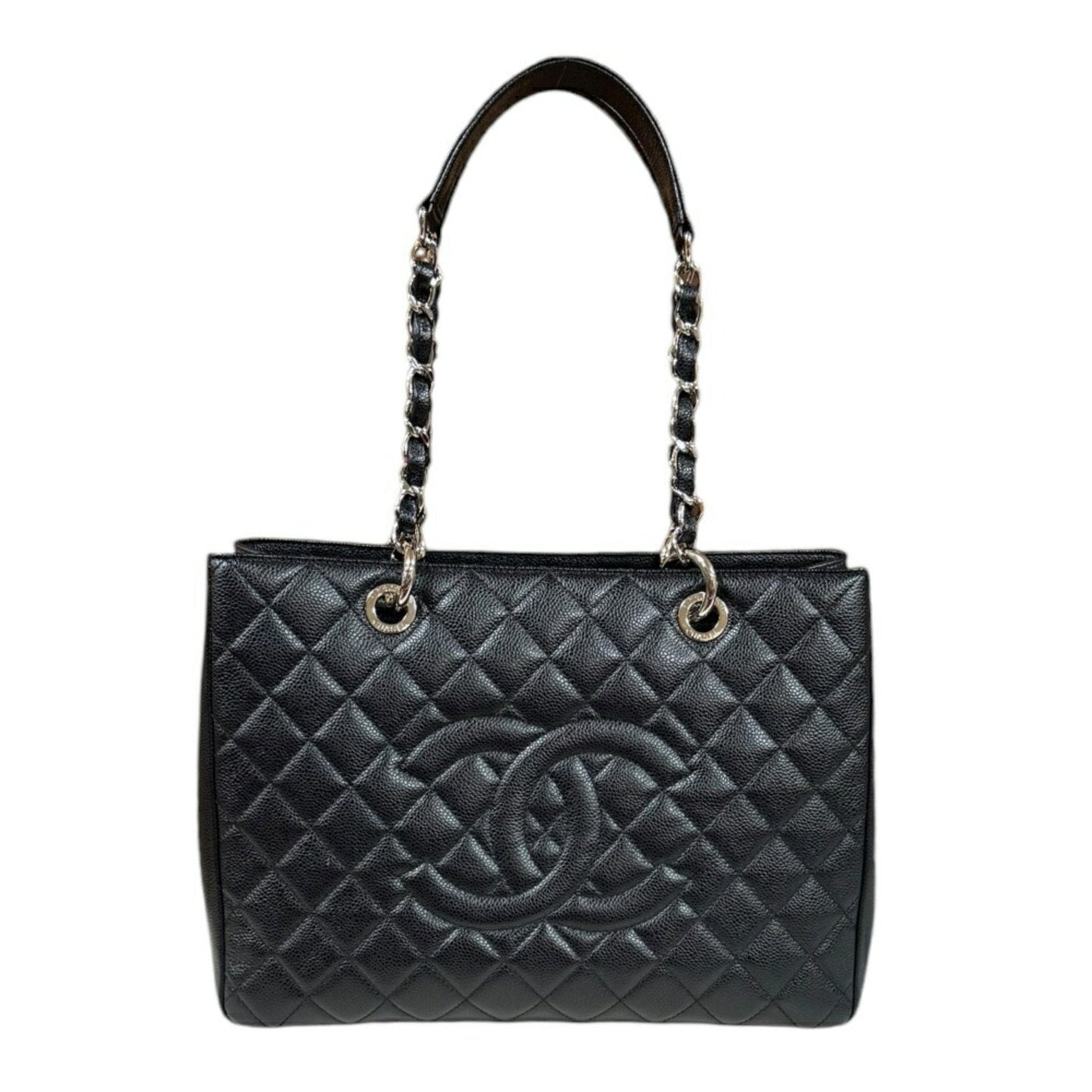 Chanel Black Caviar Leather Tote Bag ()