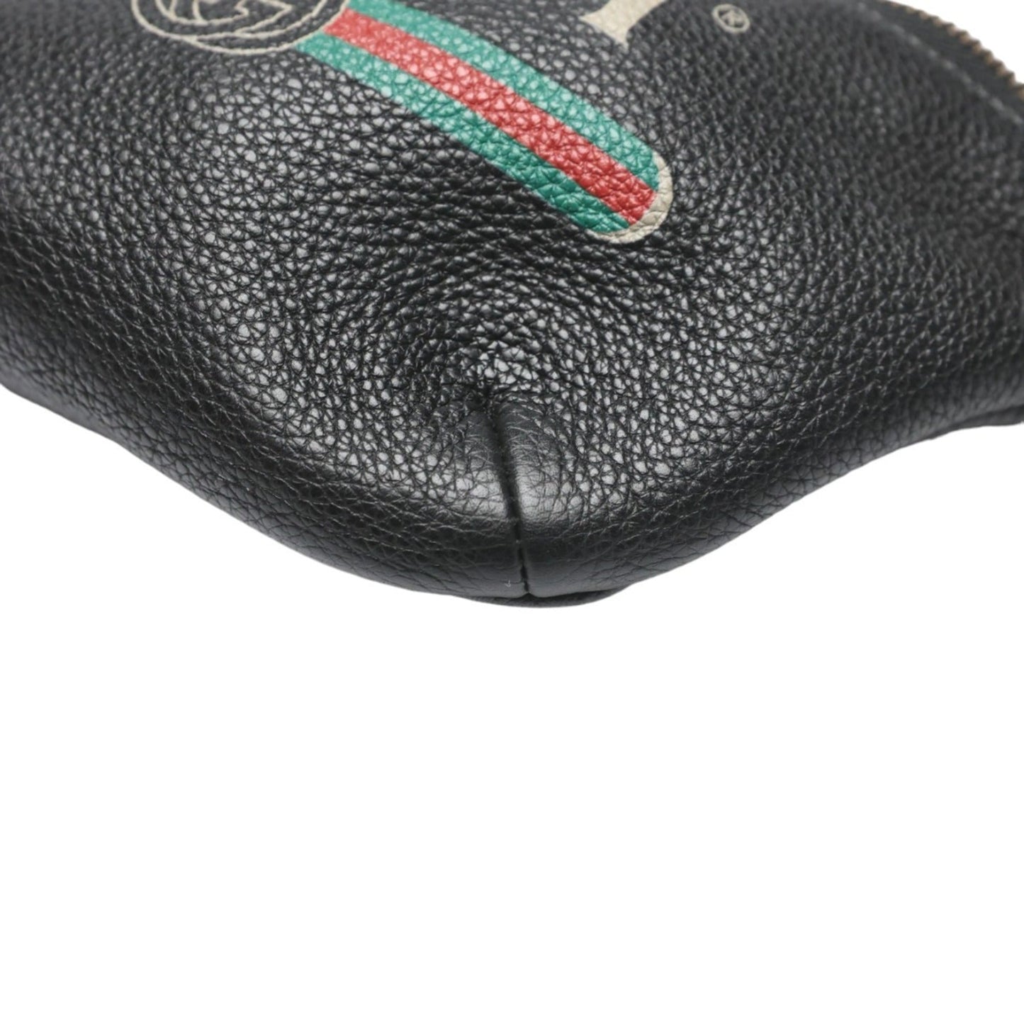 Gucci Black Leather Fanny Pack Pouch ()