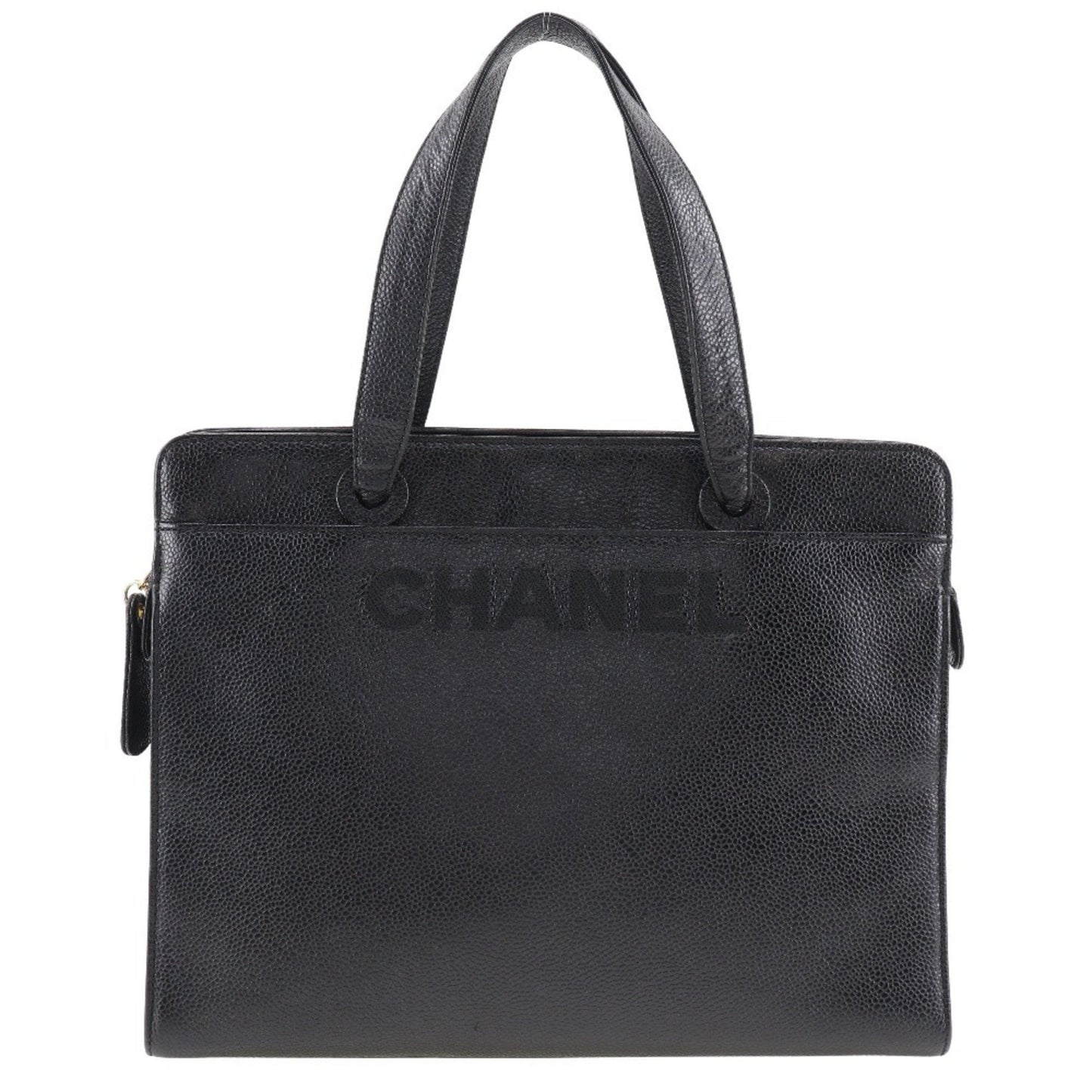 Chanel Black Caviar Leather Handbag ()