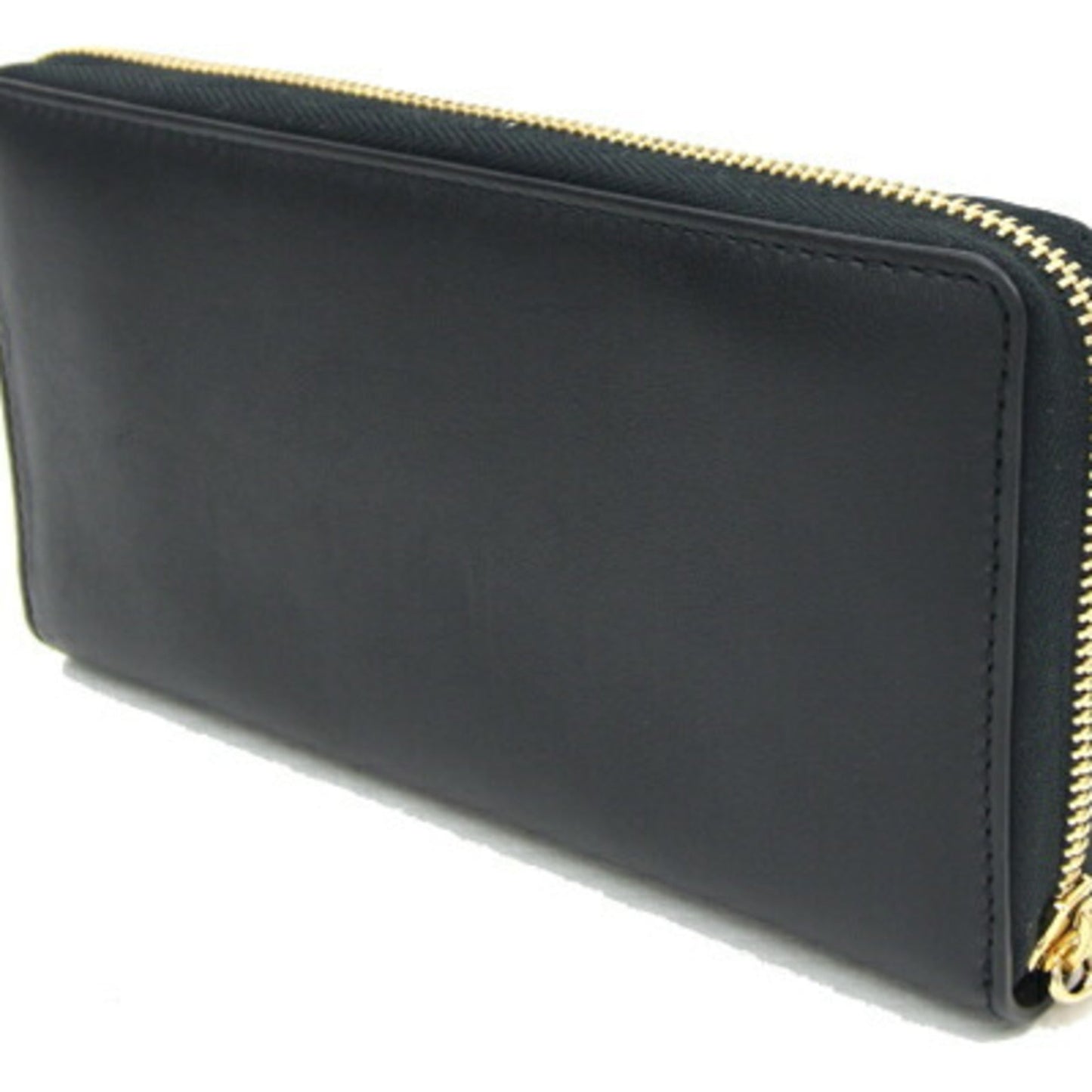 Gucci Black Ivory Leather Long Wallet (Bi-Fold) ()