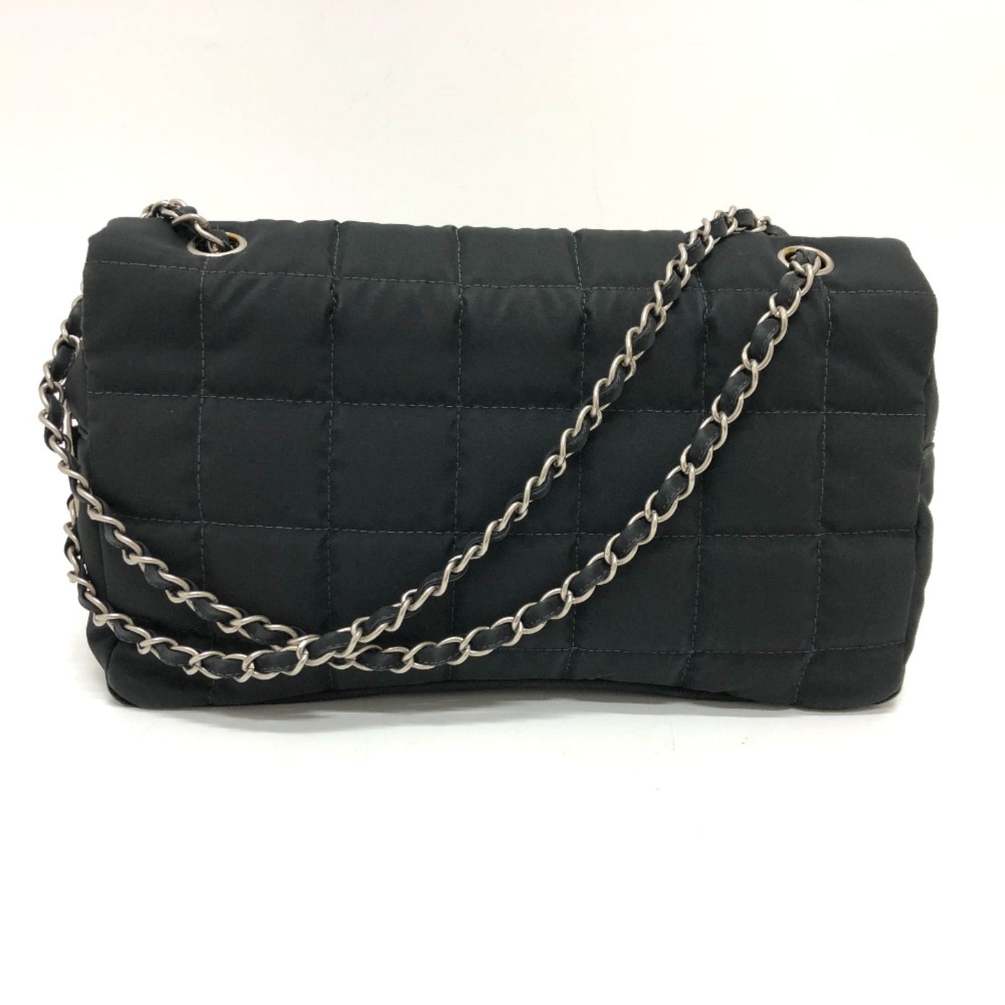 Chanel Black Cloth Shoulder Bag ()