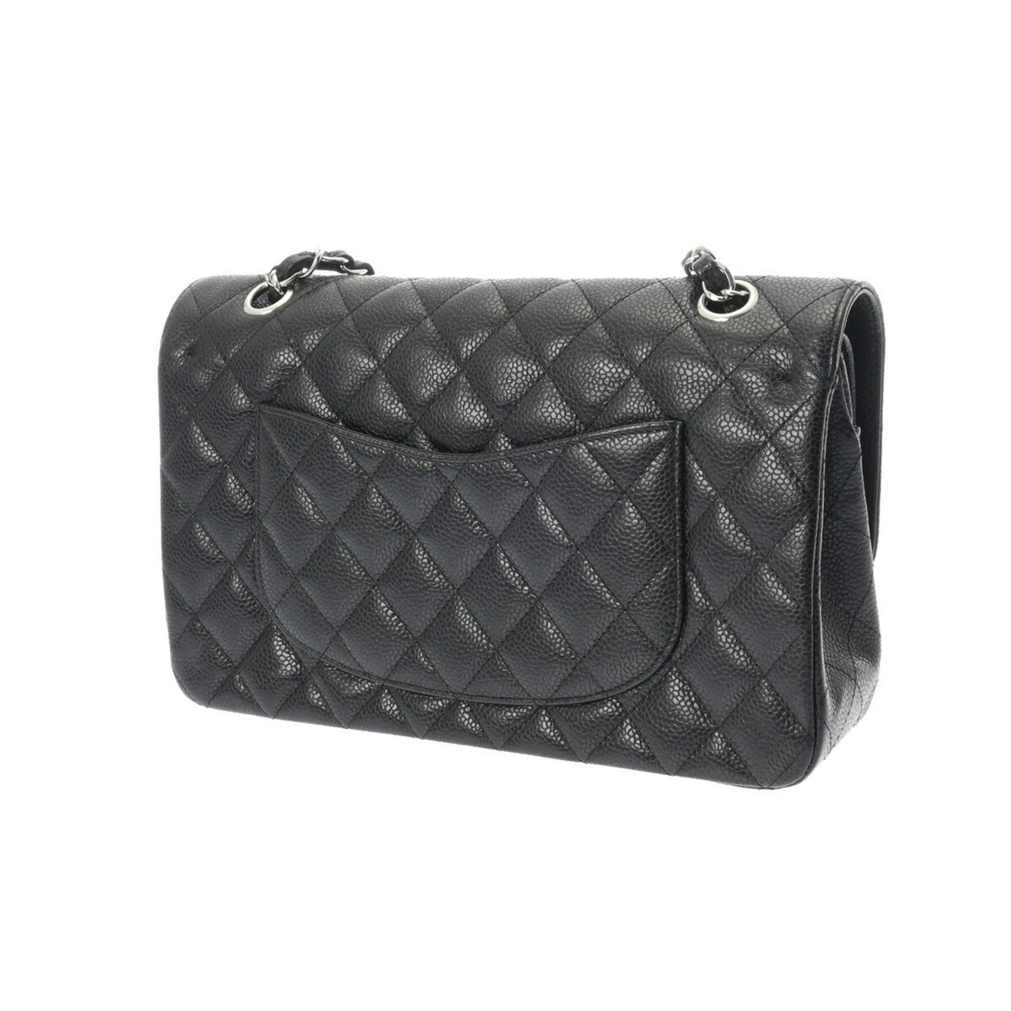 Chanel Black Caviar Leather Shoulder Bag ()