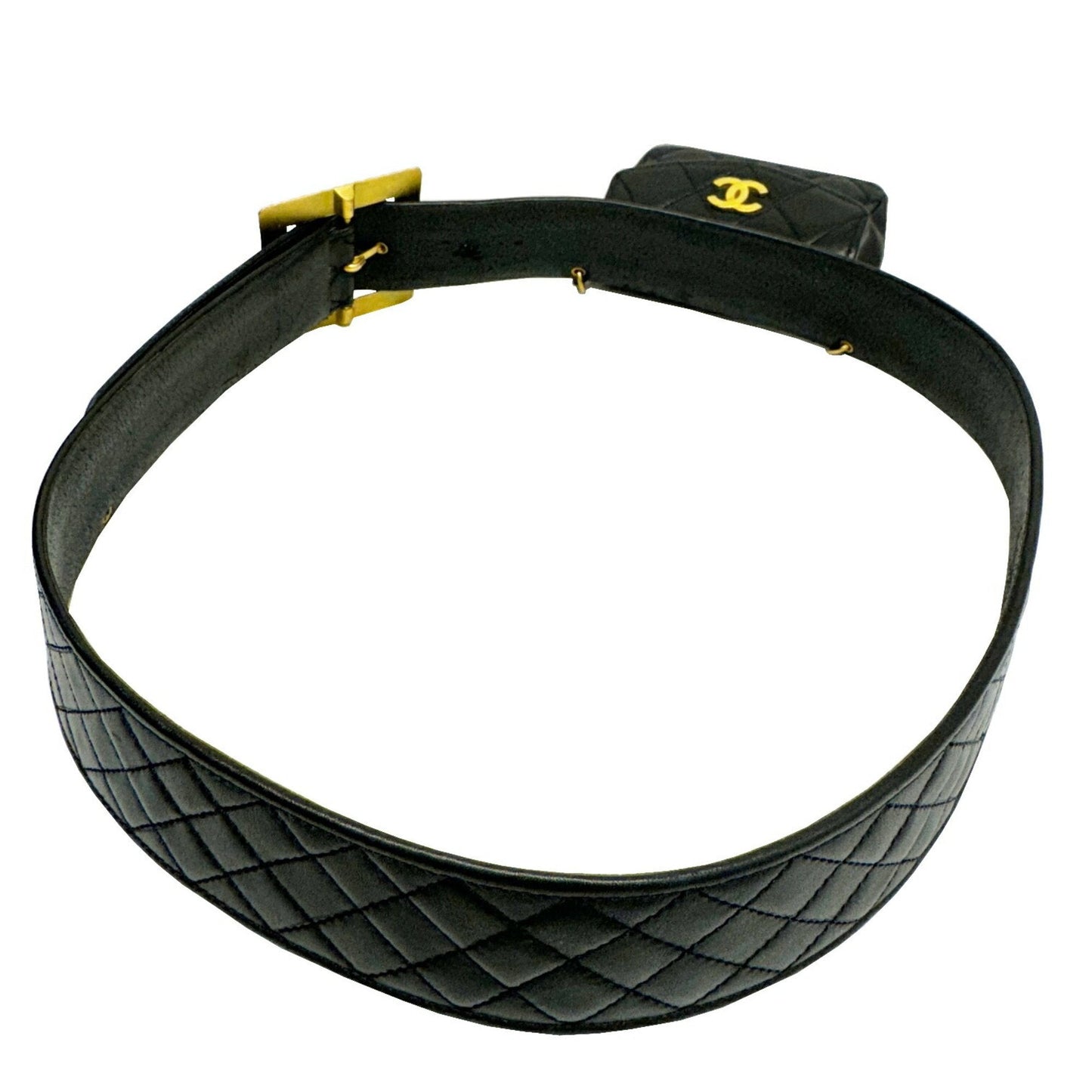 Chanel Black Leather Fanny Pack ()