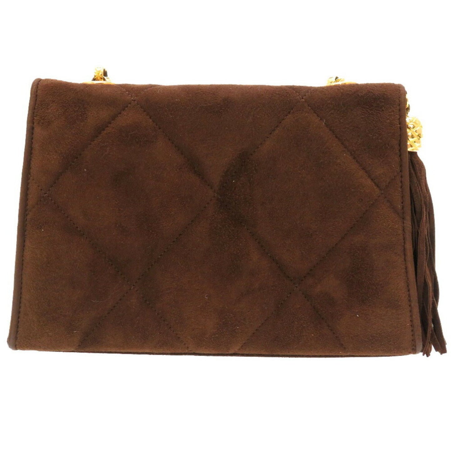 Chanel Brown Suede Shoulder Bag ()