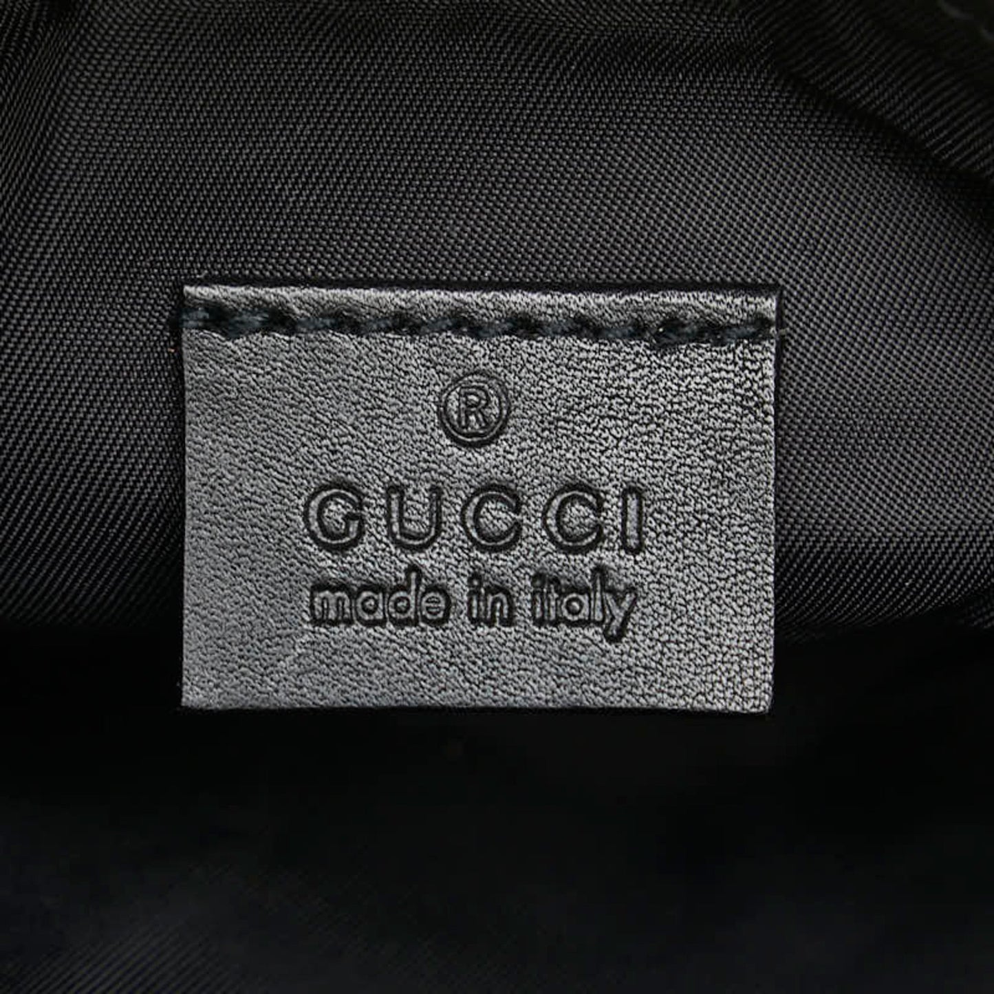 Gucci Black Navy Pvc Leather Shoulder Bag ()
