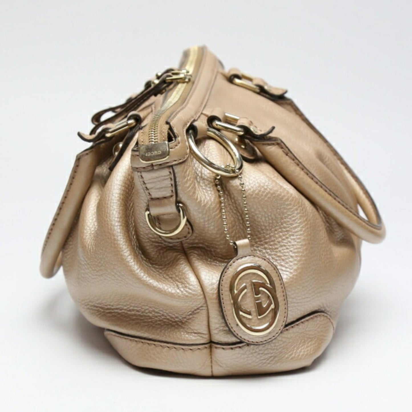 Gucci Smoke Pink Leather Handbag ()