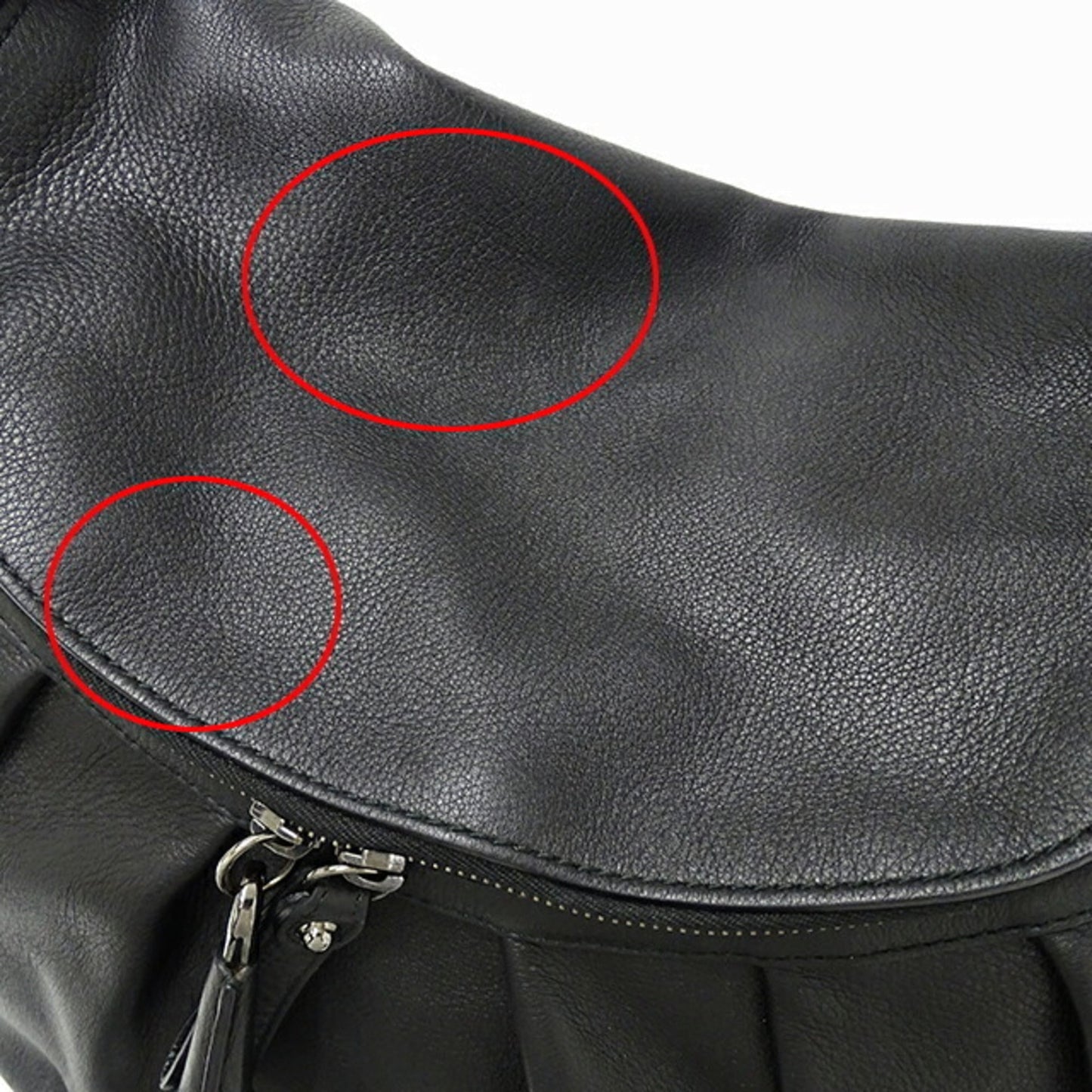 Gucci Black Leather Handbag Shoulder Bag ()