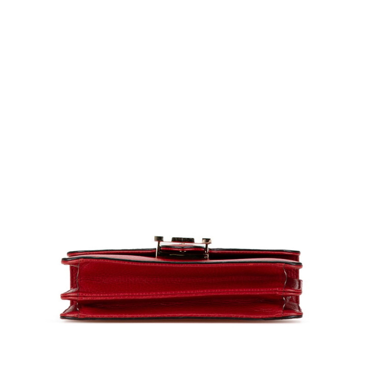 Gucci Red Color Leather Shoulder Bag ()