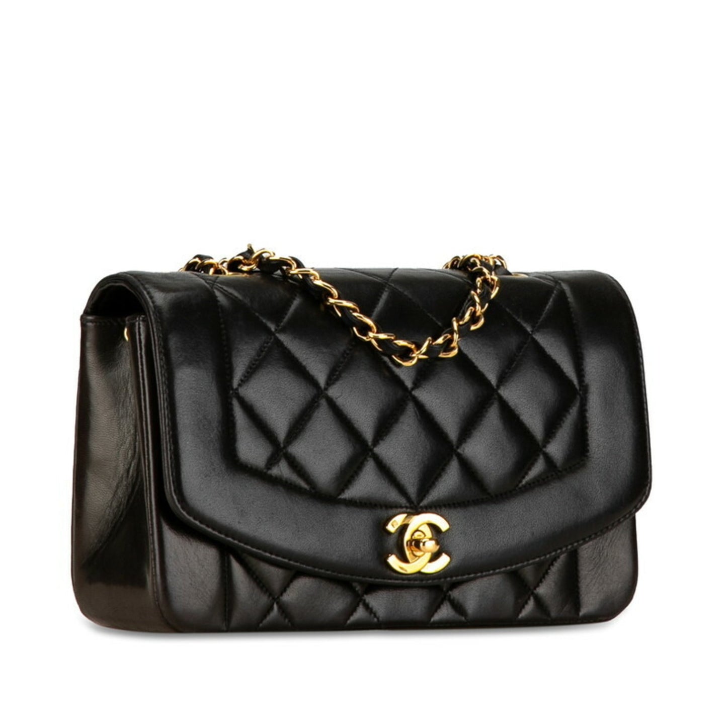 Chanel Black Leather Shoulder Bag ()