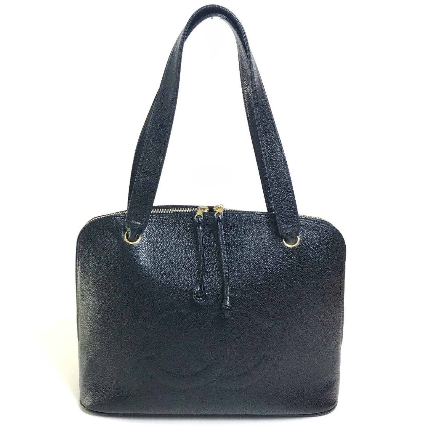 Chanel Black Leather Shoulder Bag ()