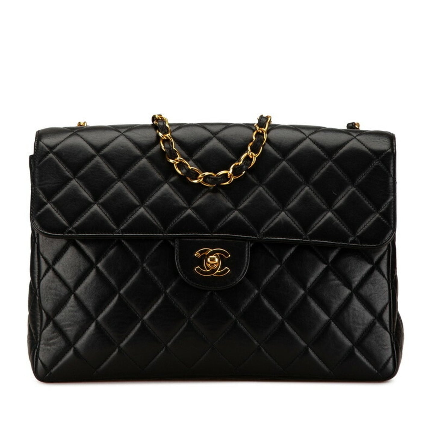 Chanel Black Leather Shoulder Bag ()