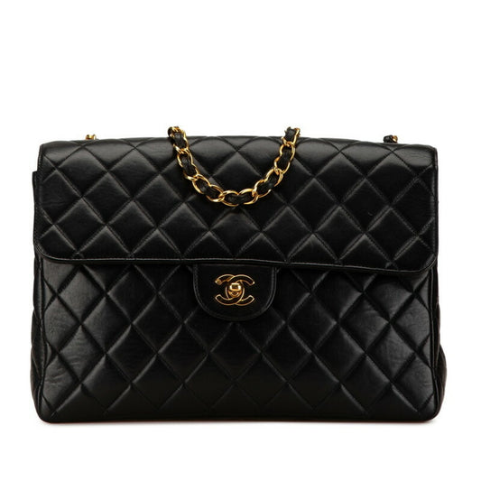 Chanel Black Leather Shoulder Bag ()