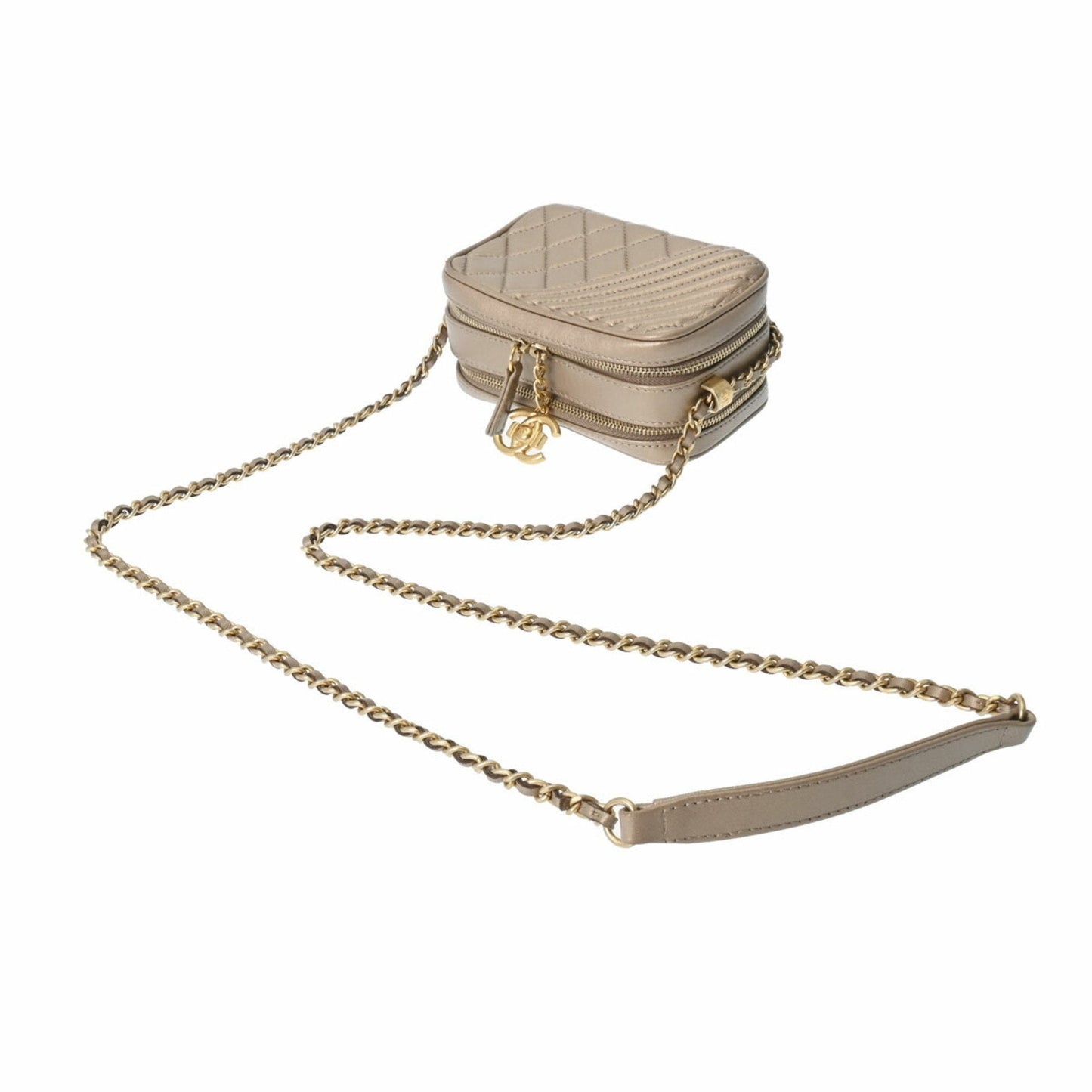 Chanel Bronze Leather Shoulder Bag ()