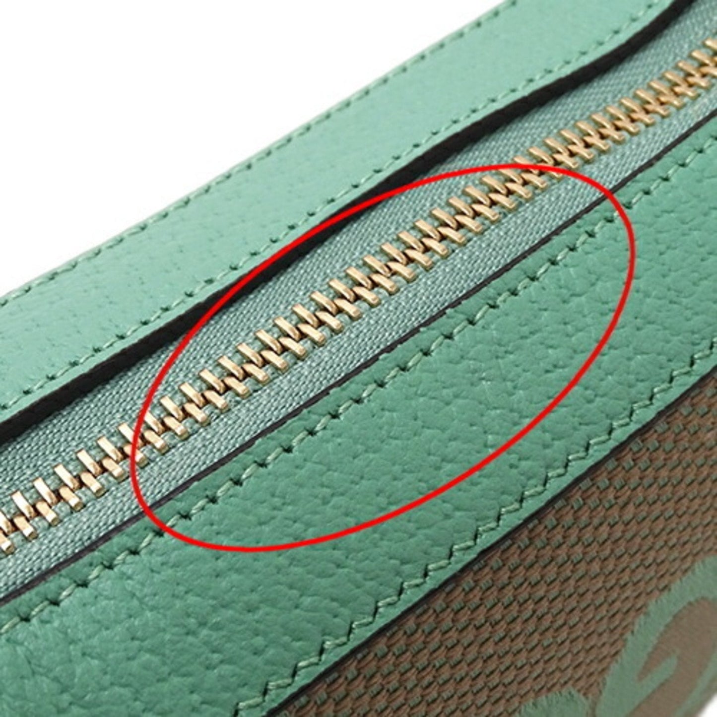 Gucci Gg Canvas Beige Green Gg Canvas Handbag Shoulder Bag ()