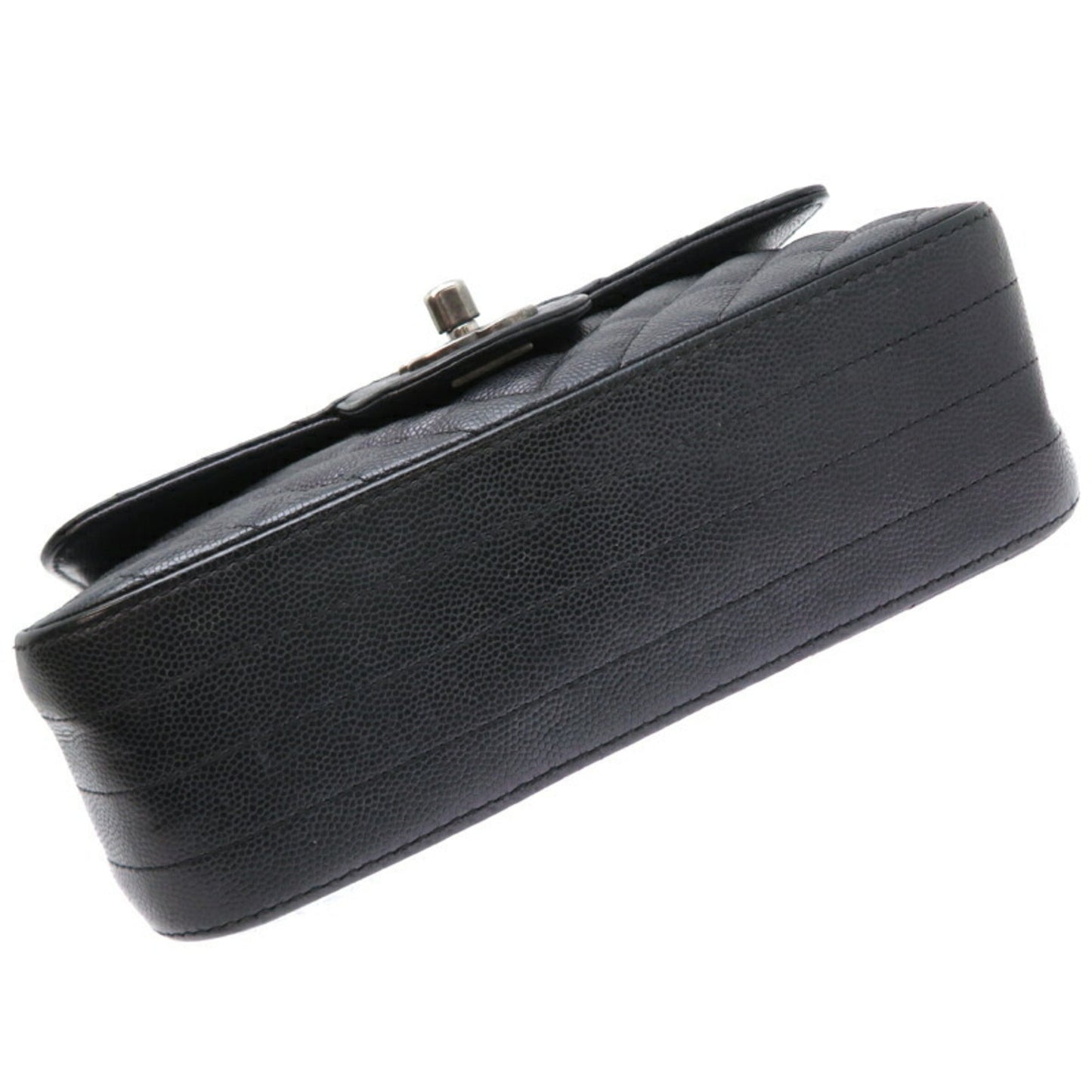 Chanel Black Caviar Leather Shoulder Bag ()