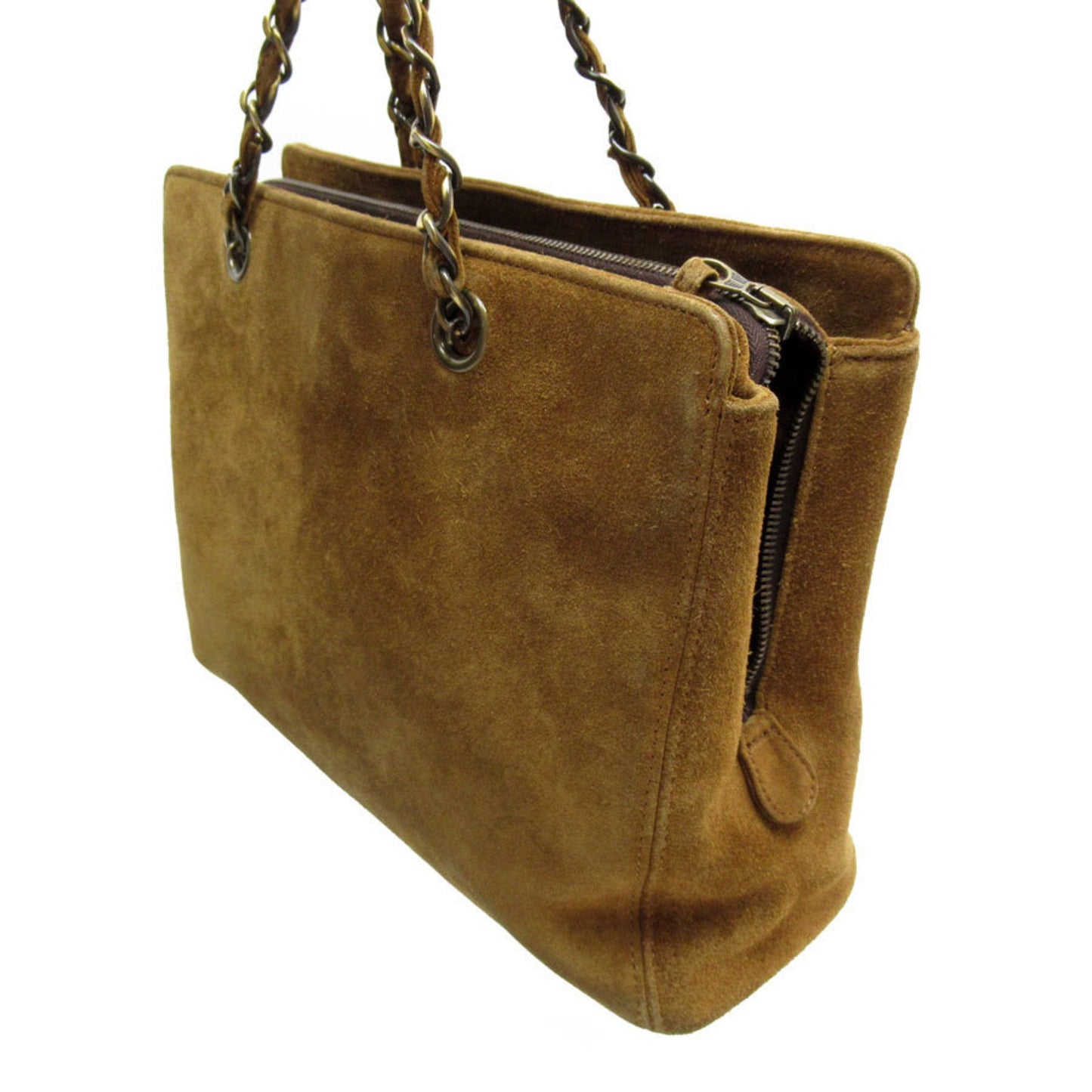 Chanel Brown Suede Handbag ()