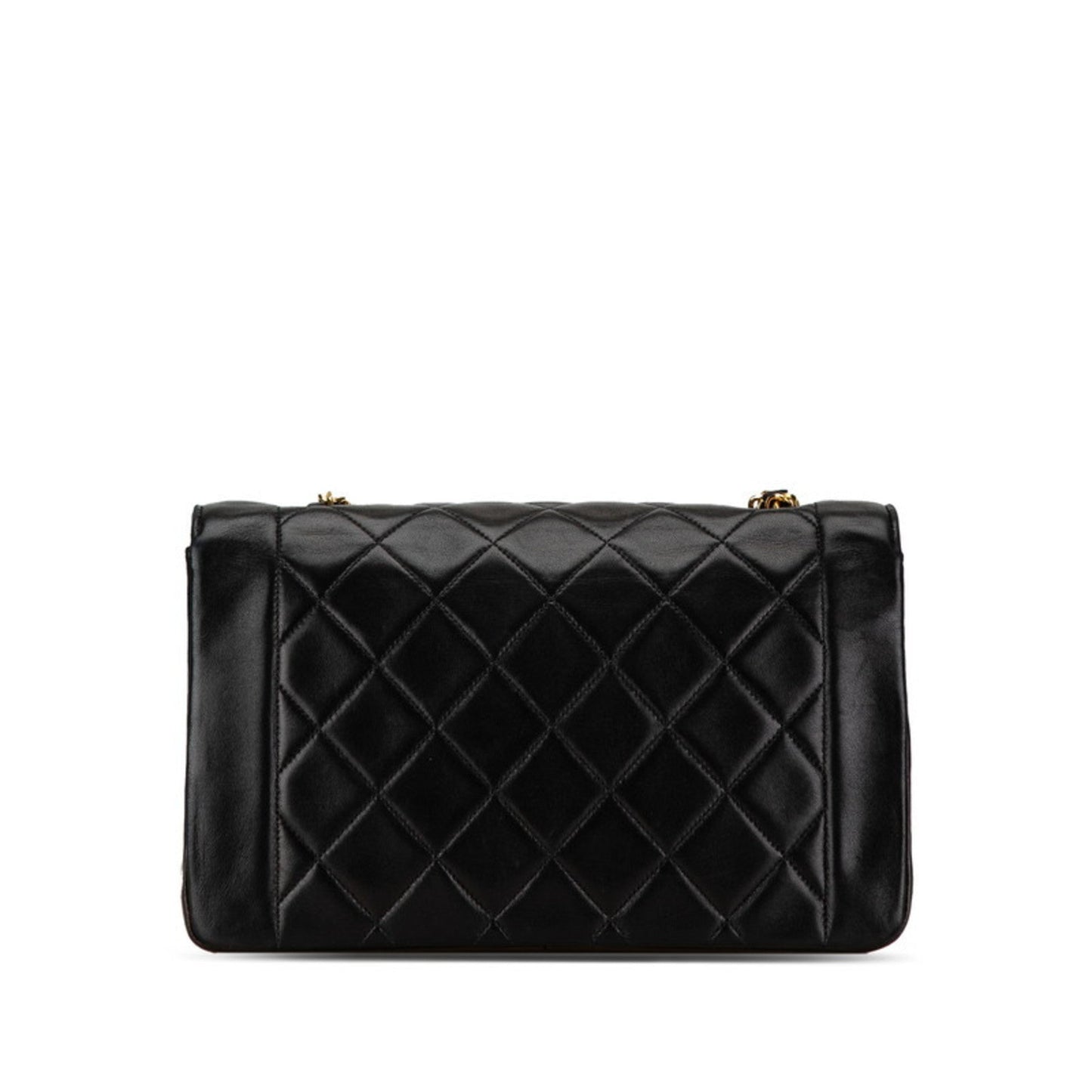 Chanel Black Gold Leather Shoulder Bag ()
