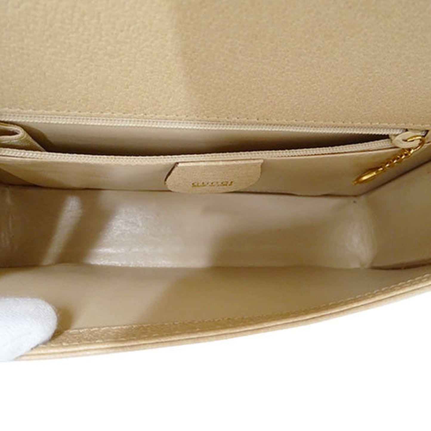 Gucci Beige Leather Handbag Shoulder Bag ()