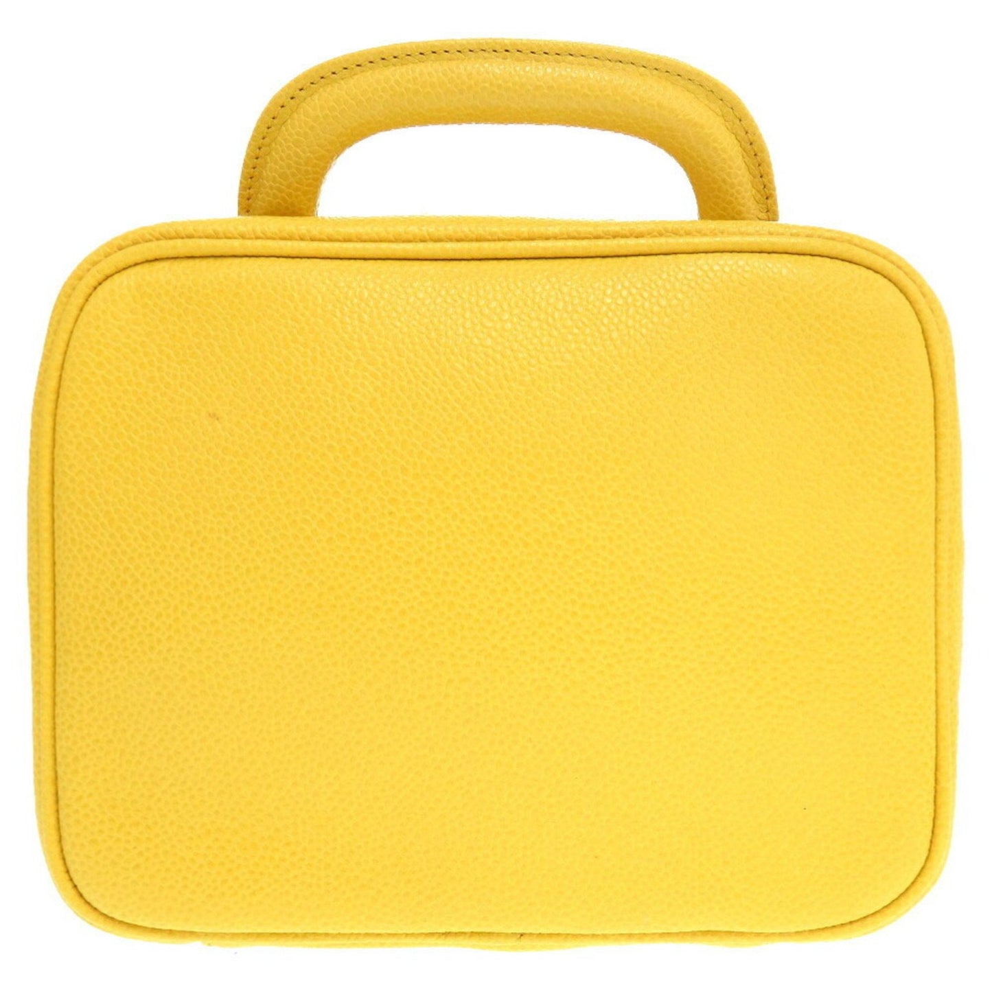 Chanel Yellow Caviar Leather Handbag ()