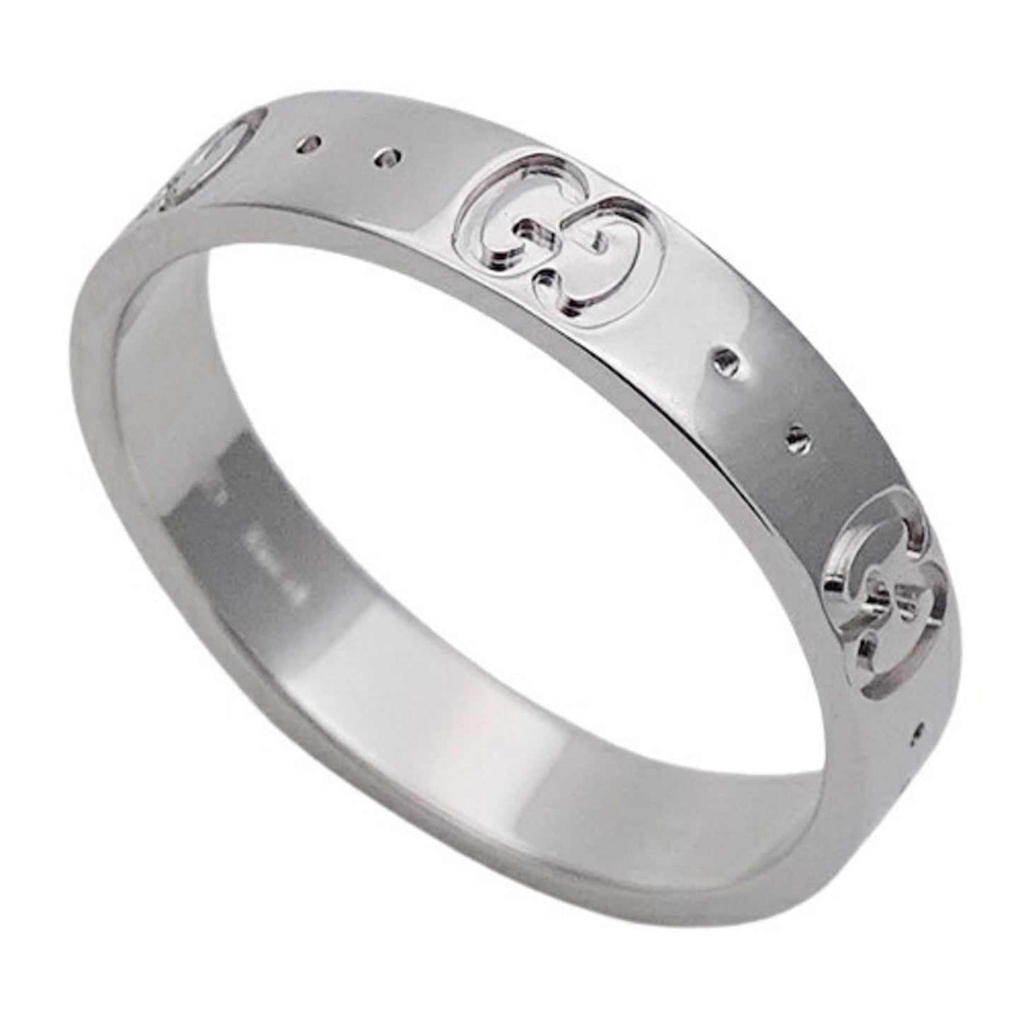 Gucci Icon White Gold White Gold (18K) Band Ring ()