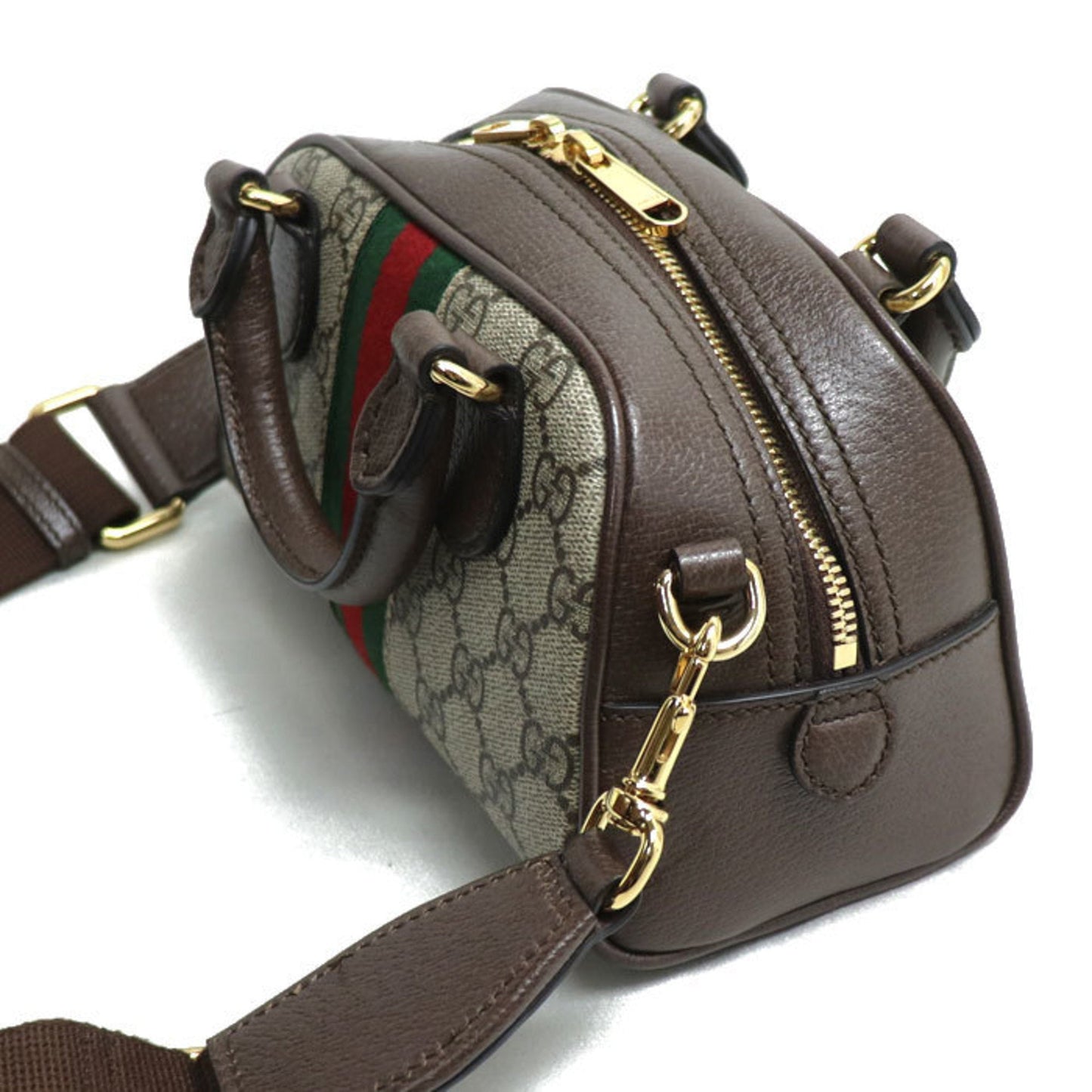 Gucci Beige Gg Supreme Canvas Leather Shoulder Bag ()