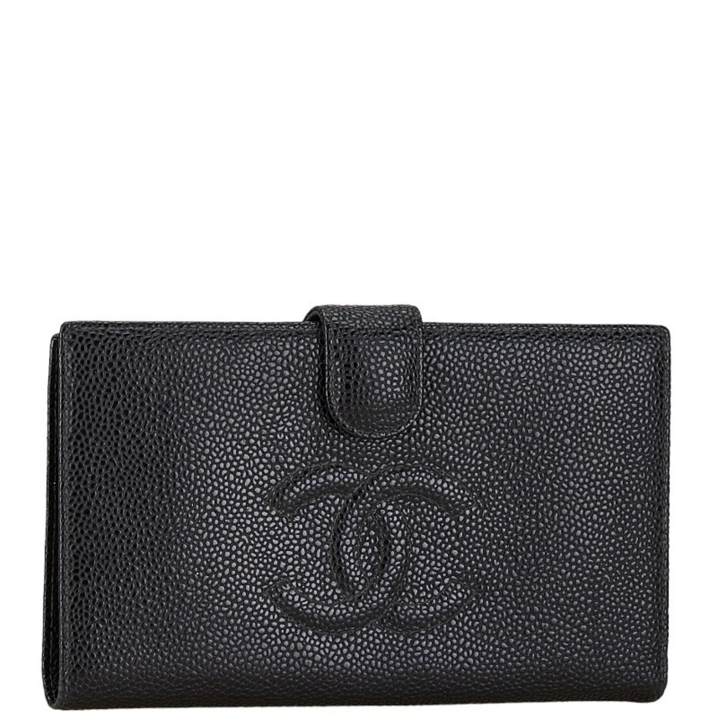 Chanel Black Grained Calfskin Coin Purse/Coin Case ()