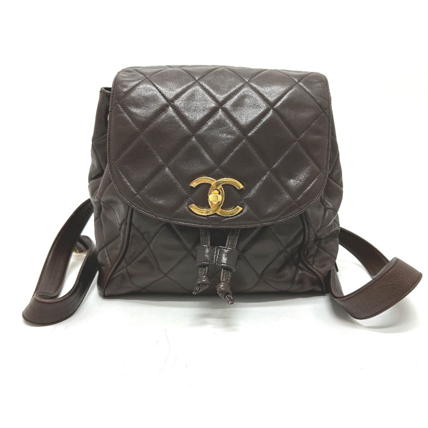 Chanel Brown Leather Backpack ()