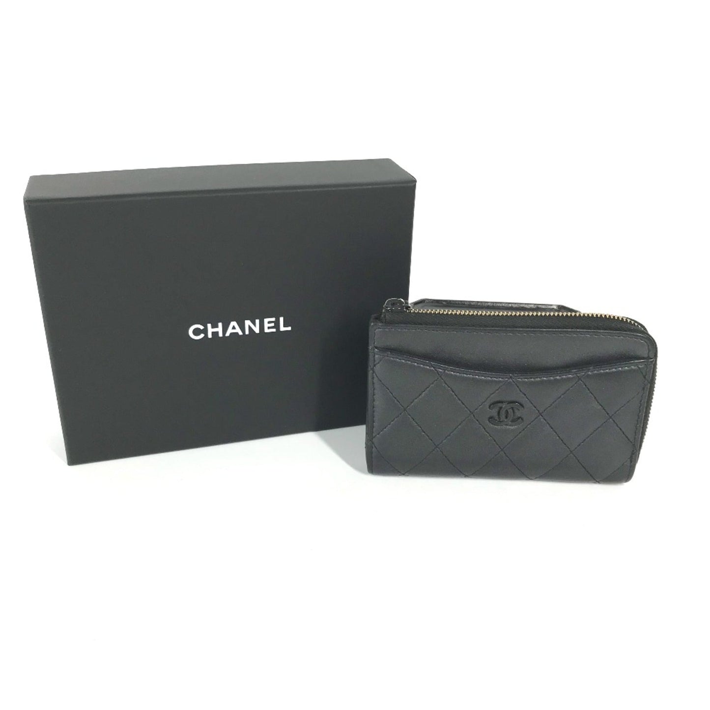 Chanel Black Leather Coin Purse/Coin Case ()