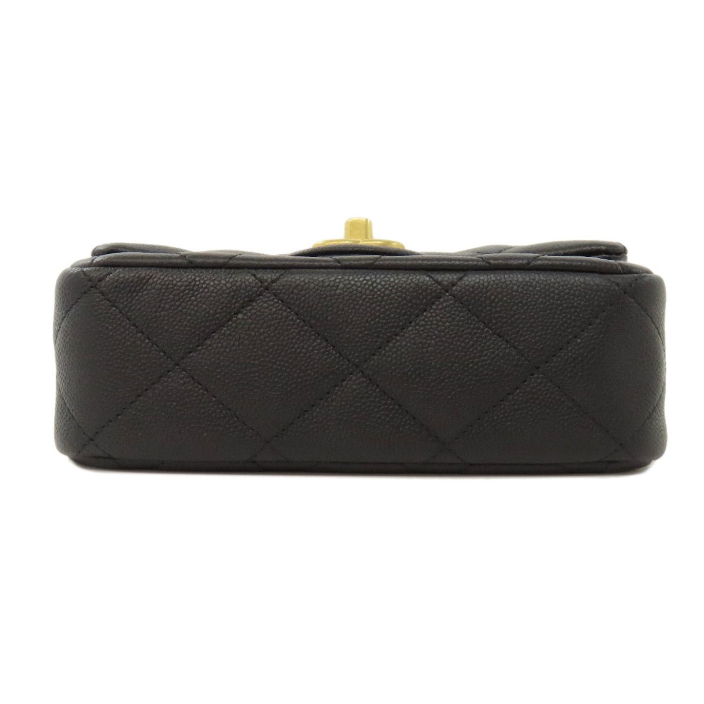 Chanel Black Caviar Leather Shoulder Bag ()