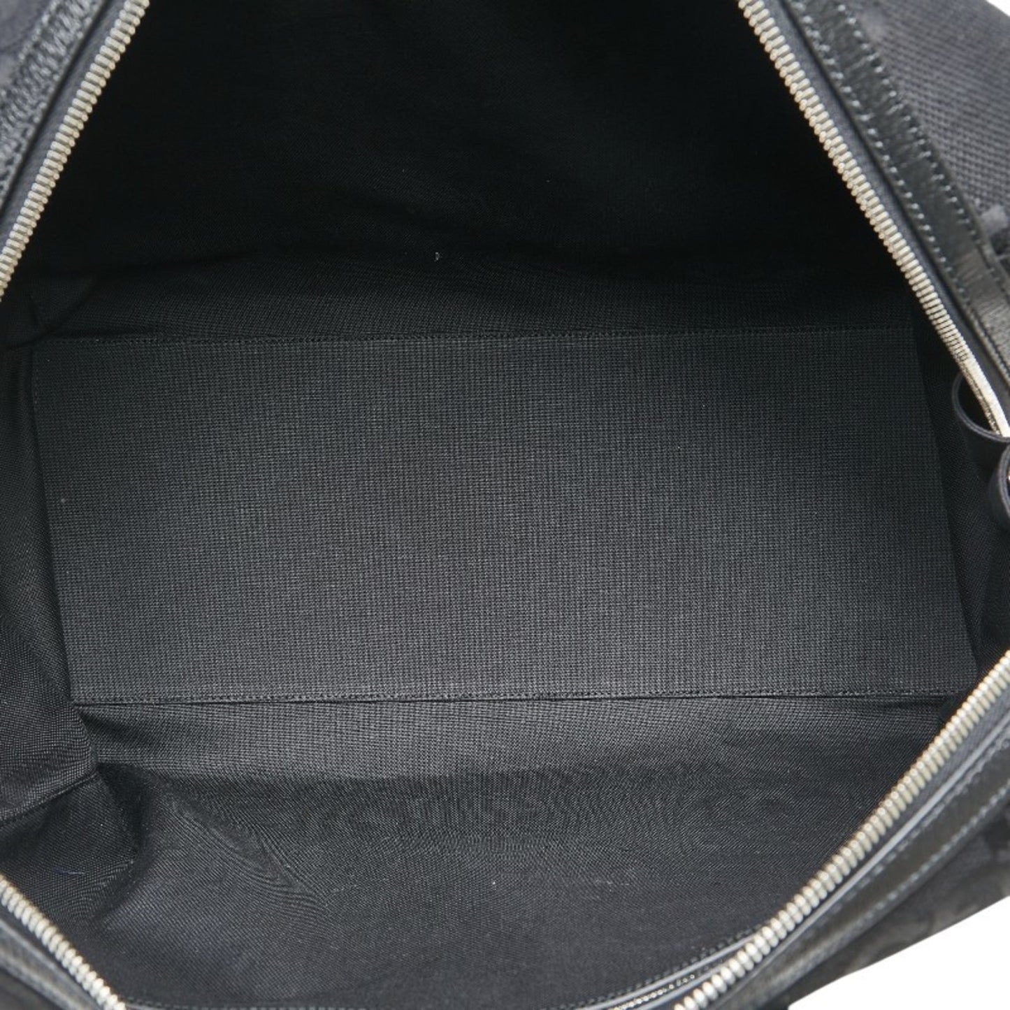 Gucci Black Canvas Leather Boston Bag Eco-Bag Pouch Shoulder Bag ()