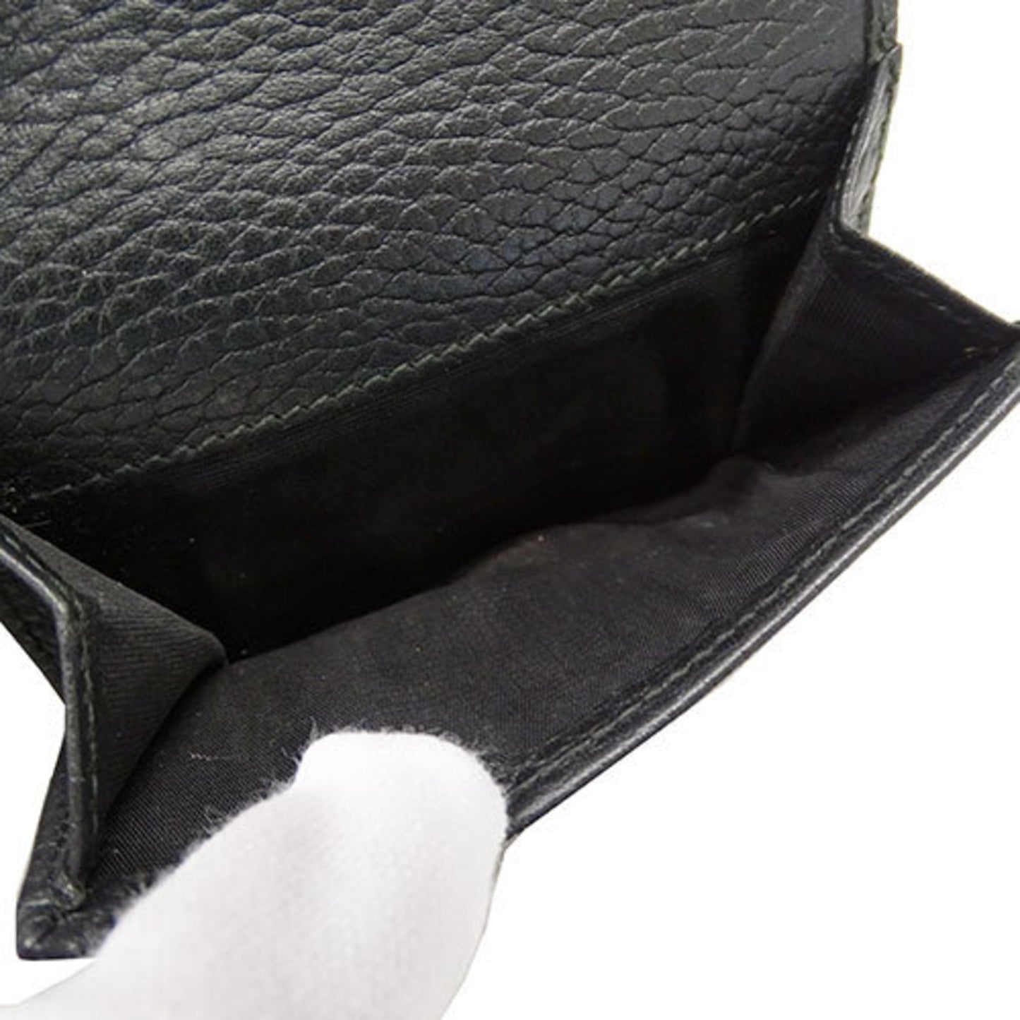 Gucci Black Leather Wallet (Tri-Fold) ()