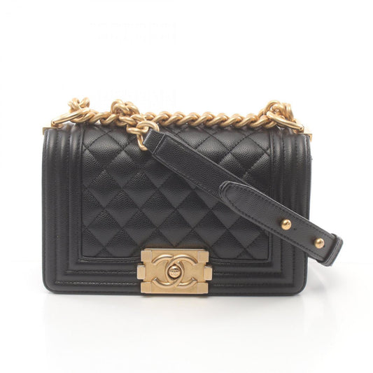 Chanel Black Leather Shoulder Bag ()