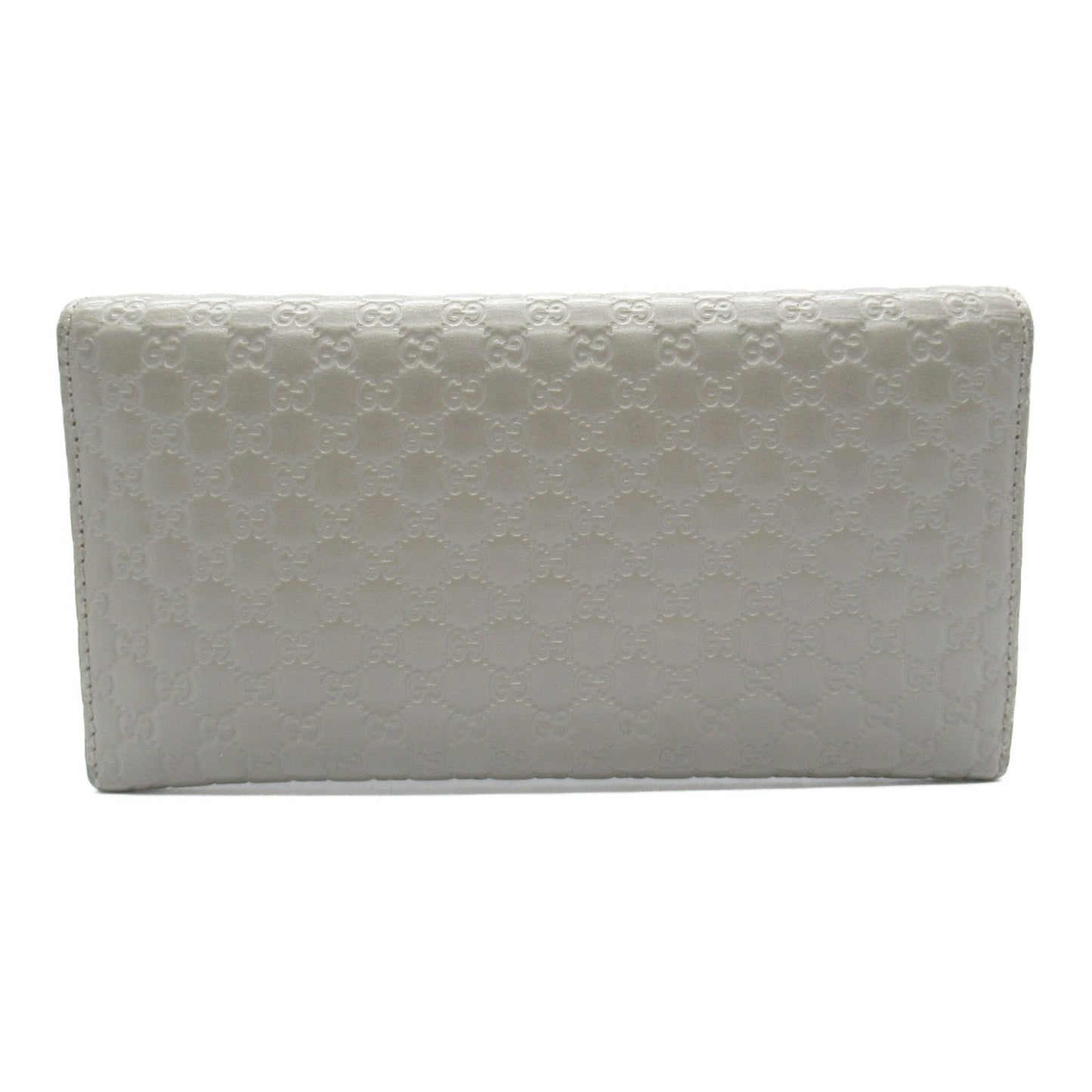 Gucci Gray Leather Long Wallet (Bi-Fold) ()