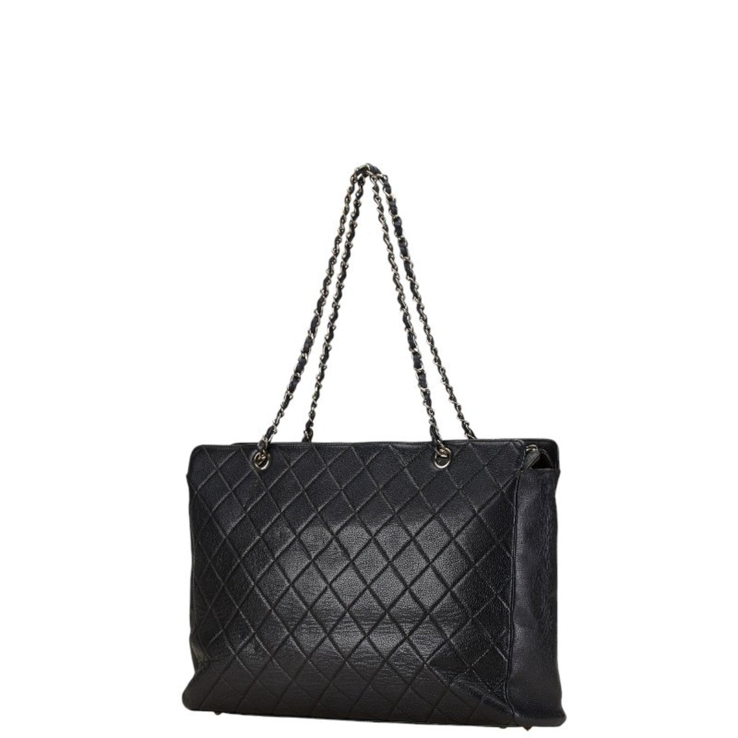 Chanel Black Caviar Leather Tote Bag ()