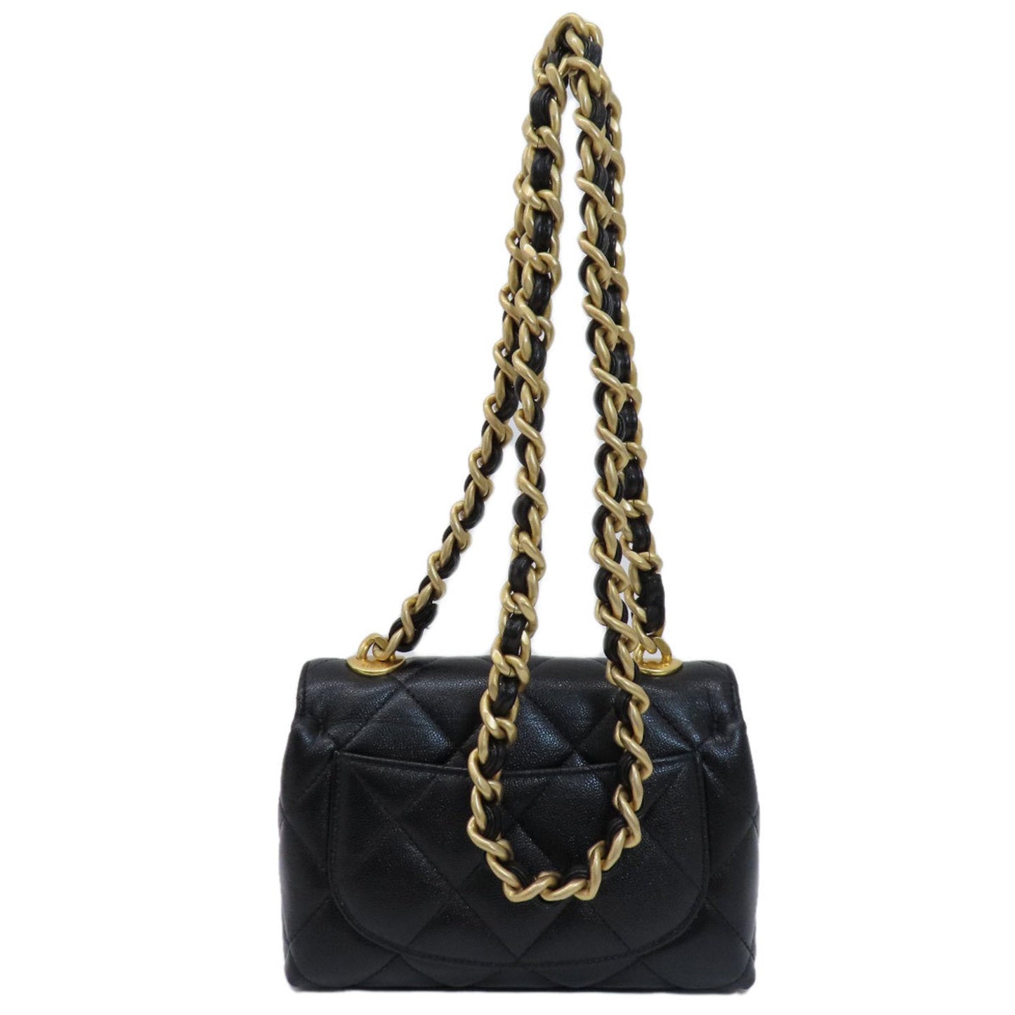 Chanel Black Caviar Leather Shoulder Bag ()