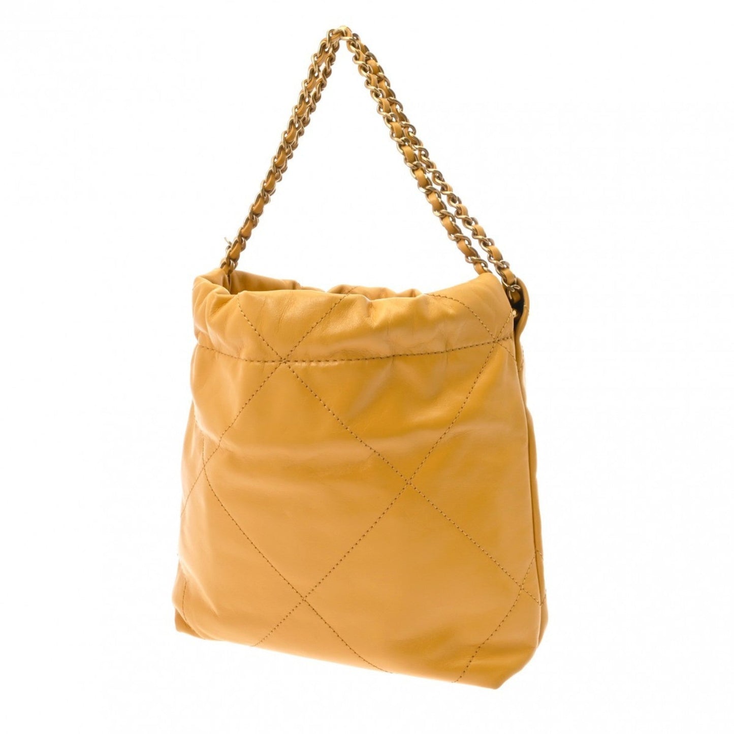 Chanel Yellow Leather Shoulder Bag ()