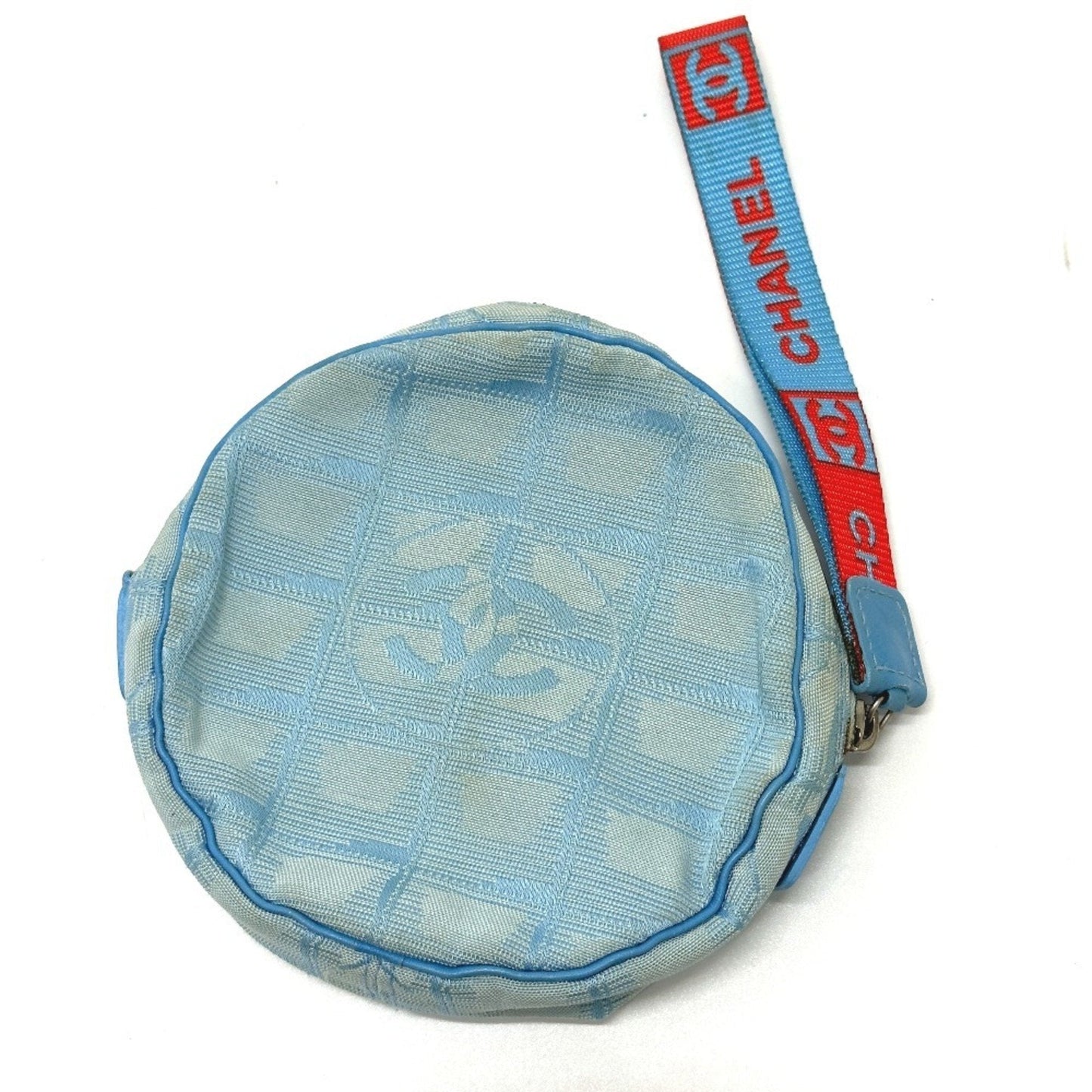 Chanel Blue Nylon Pouch ()