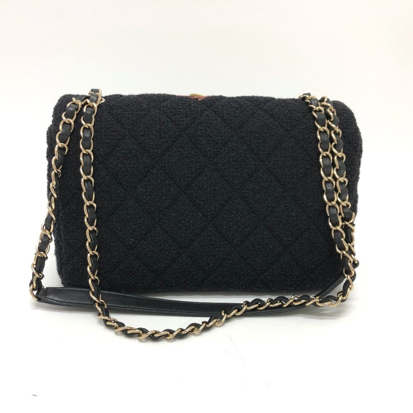 Chanel Black Canvas Shoulder Bag ()