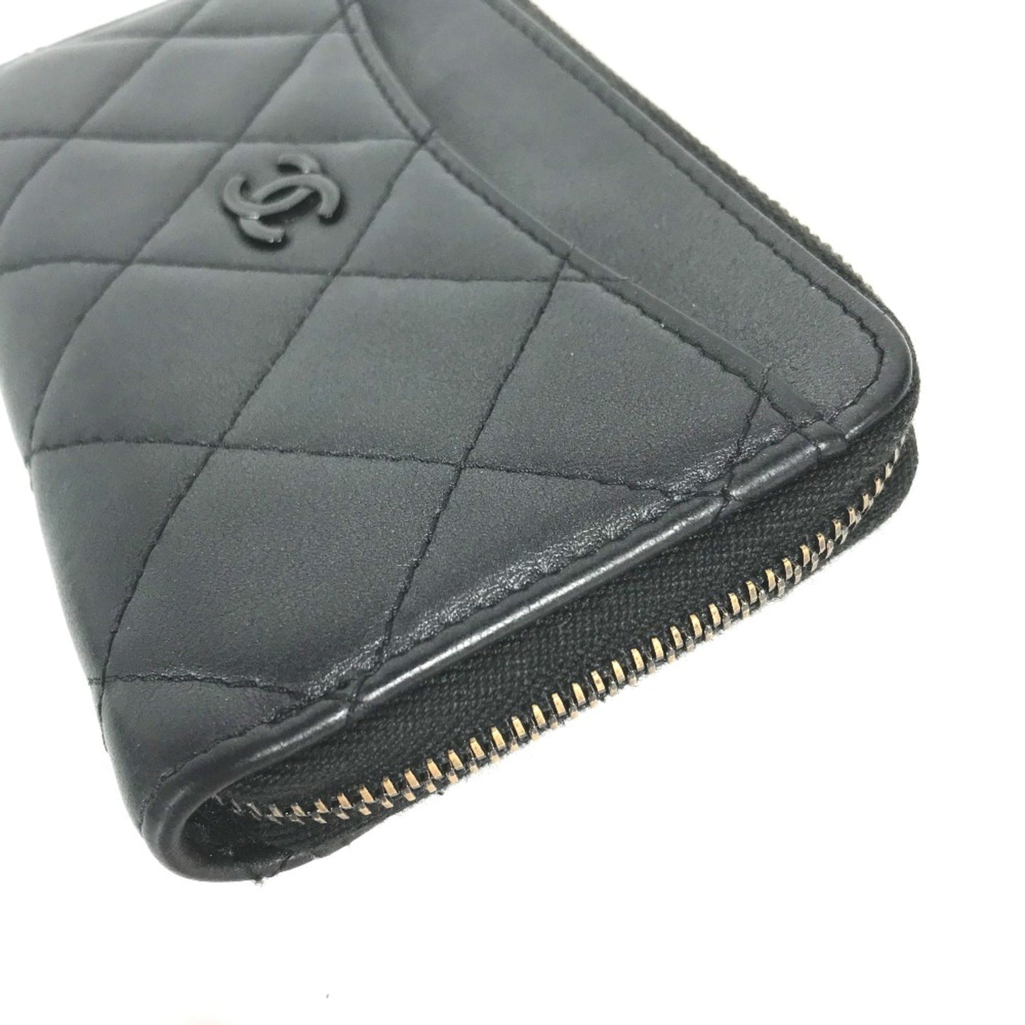 Chanel Black Leather Coin Purse/Coin Case ()