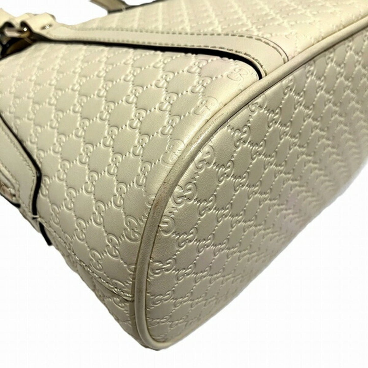 Gucci Ivory Leather Handbag Shoulder Bag ()