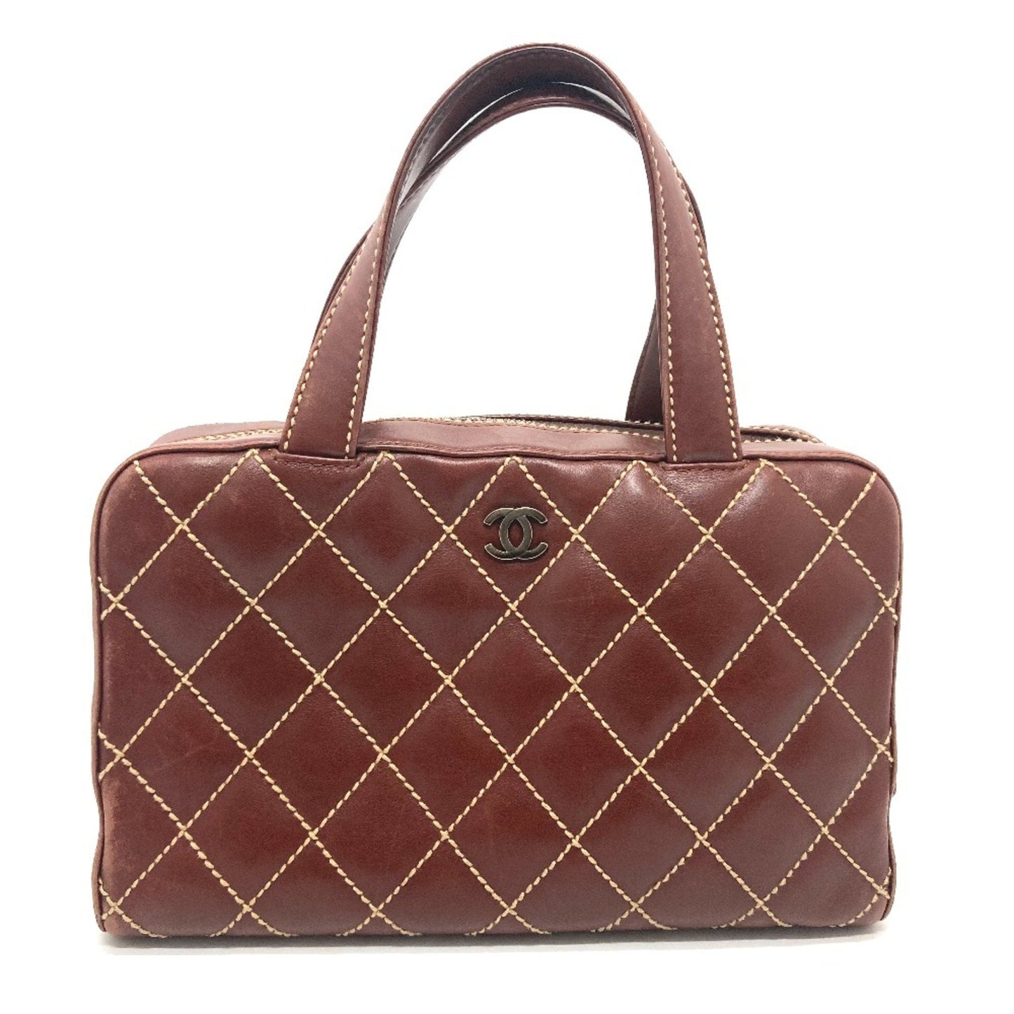Chanel Brown Leather Handbag ()