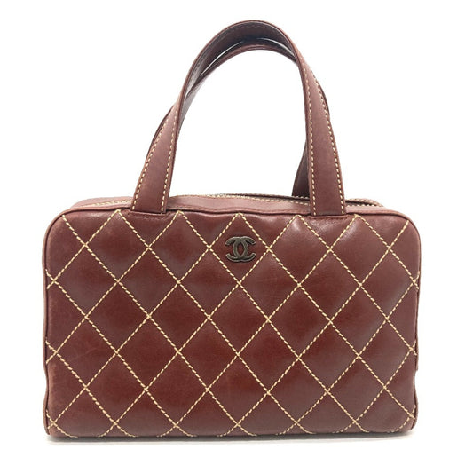 Chanel Brown Leather Handbag ()