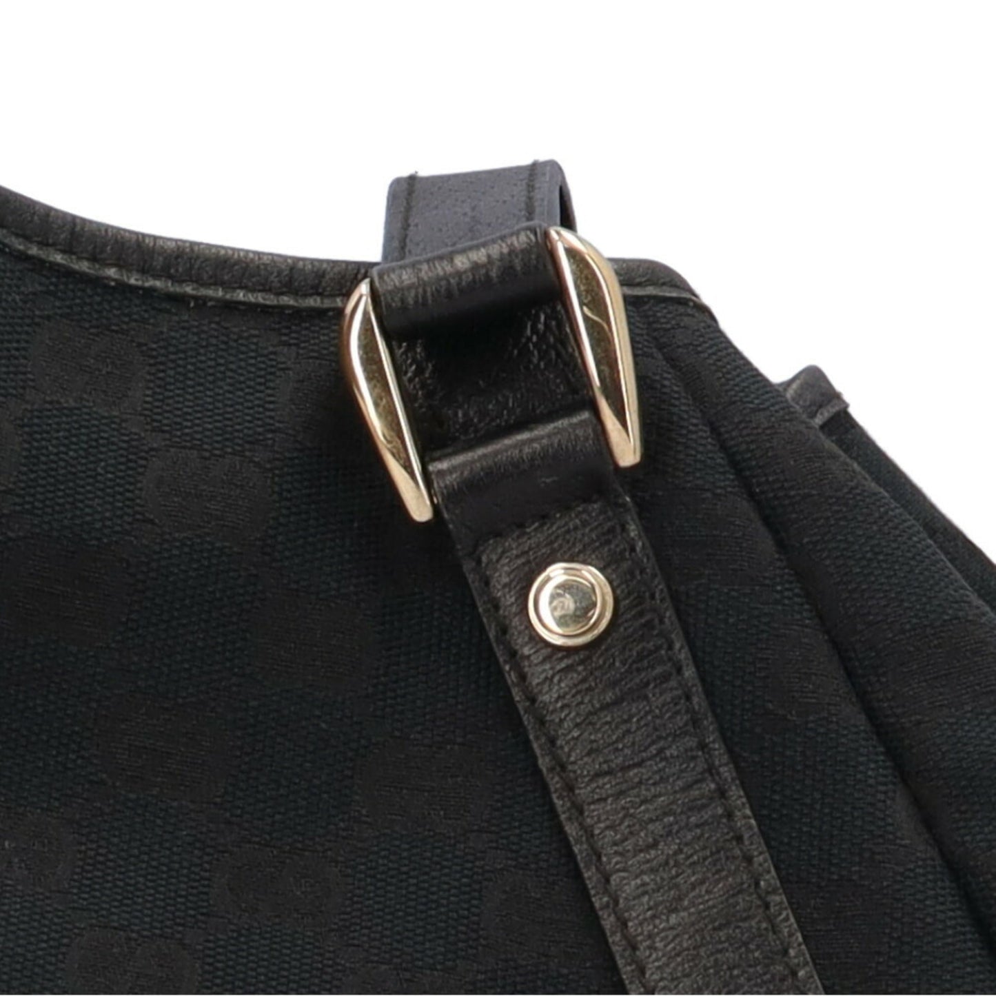 Gucci Abbey Black Gg Canvas Tote Bag ()