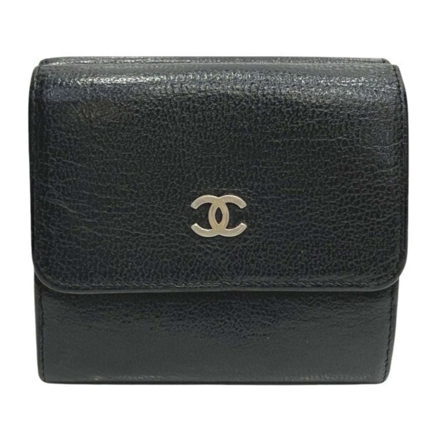 Chanel Black Leather Wallet (Tri-Fold) ()