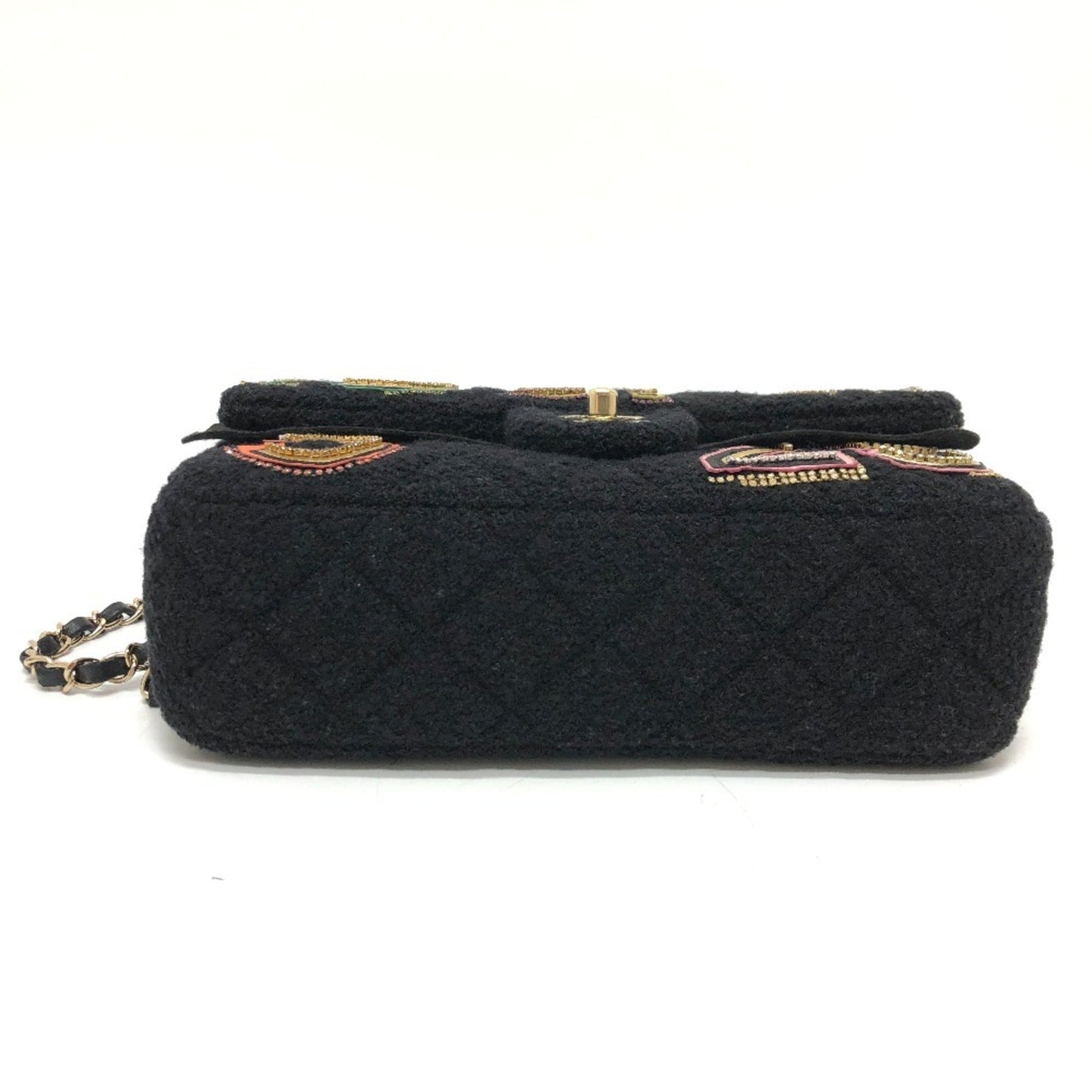 Chanel Black Canvas Shoulder Bag ()